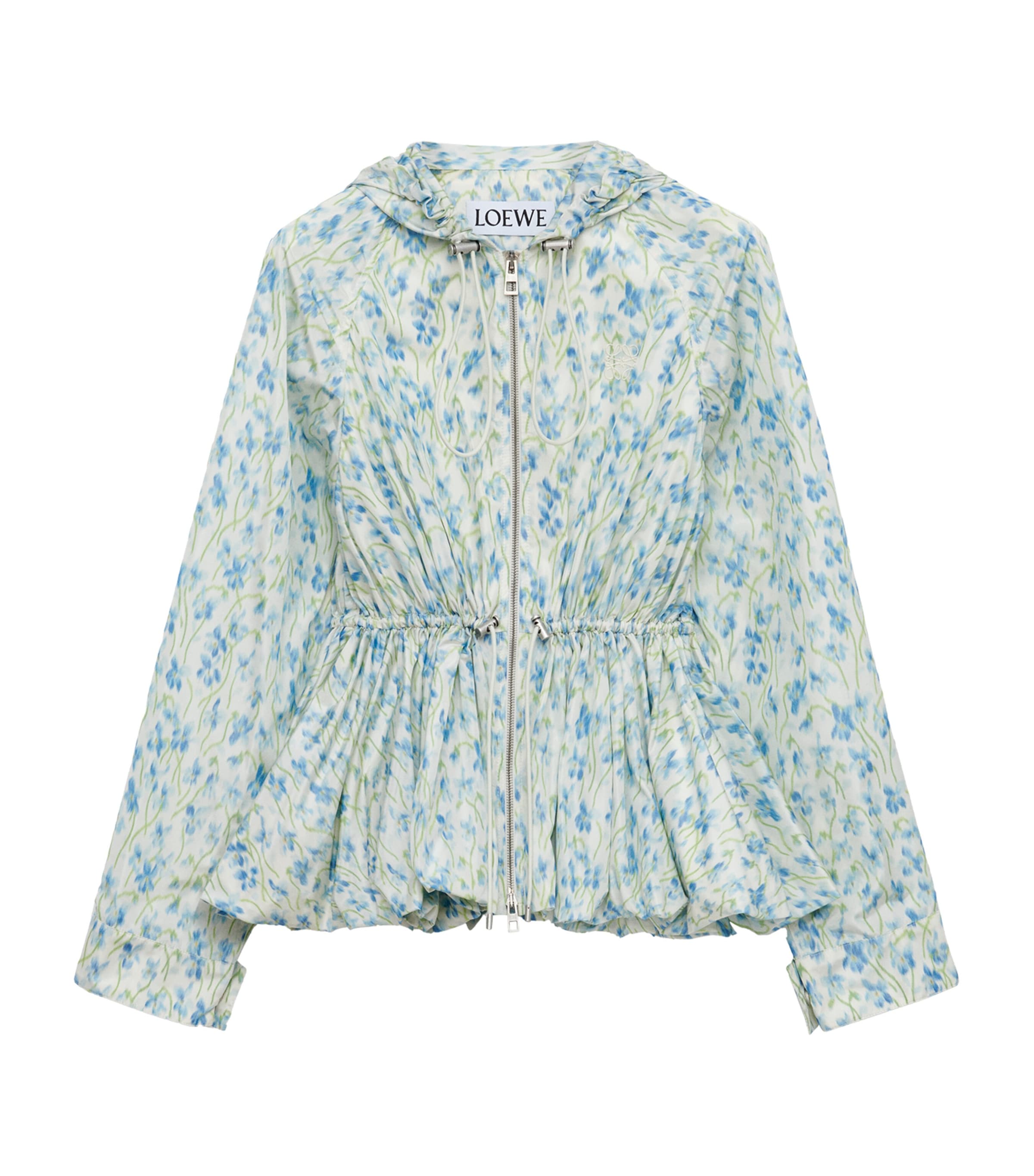 新作☆LOEWE フード付 花柄 ジャケット レギュラー丈 07e6b3dd05ae15123cdd0397a54101