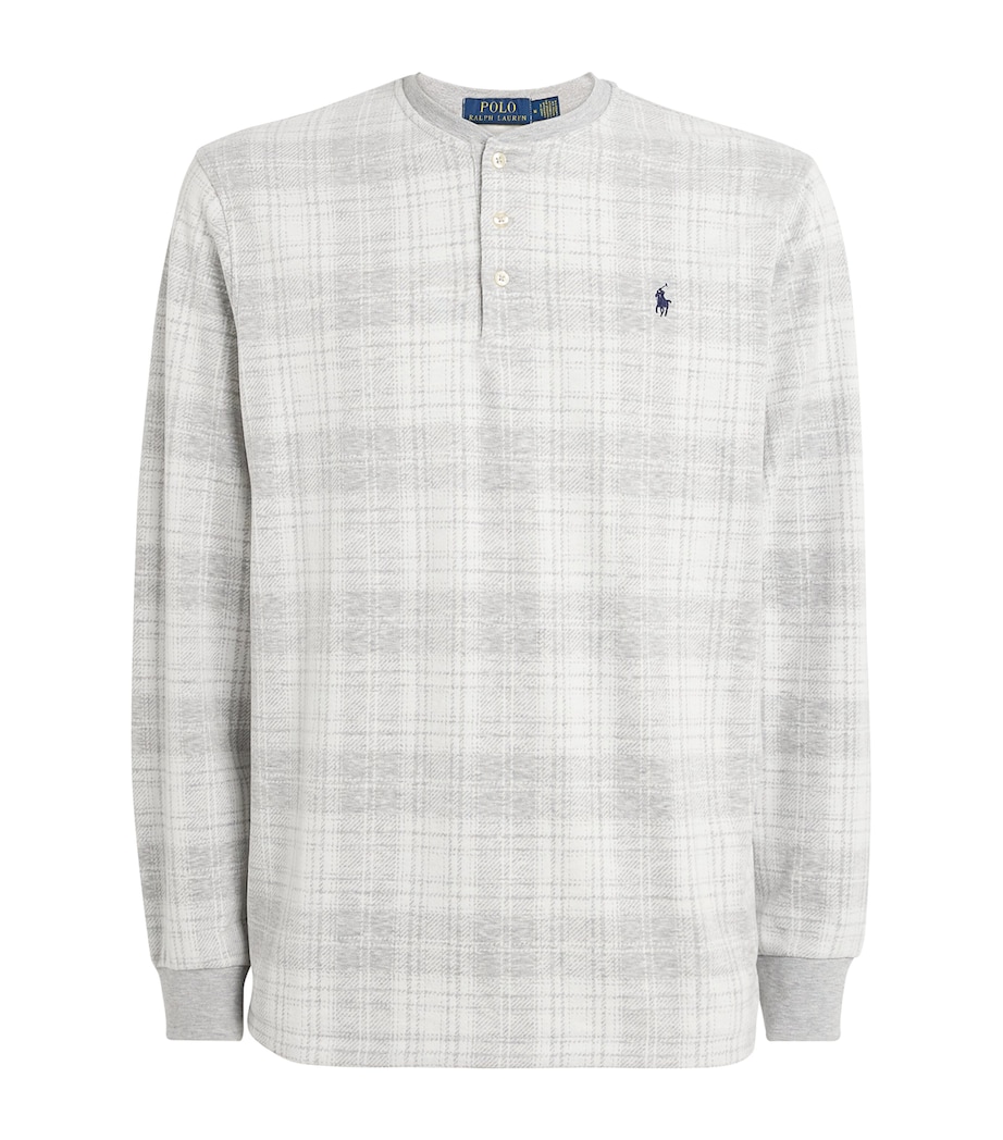 Long-Sleeve Henley Pyjama Top GREY MULTI Image 1