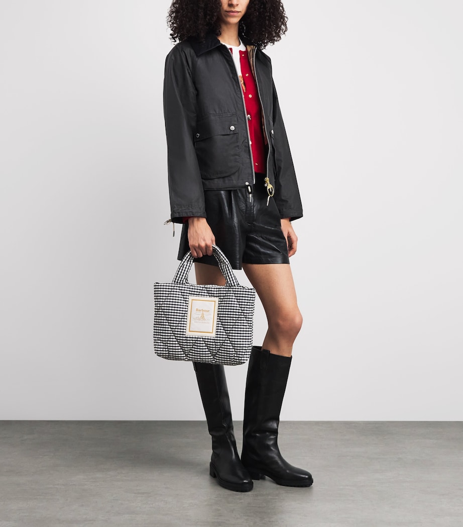 Mini Quilted Gingham Tote Bag GINGHAM CHECK Image 2