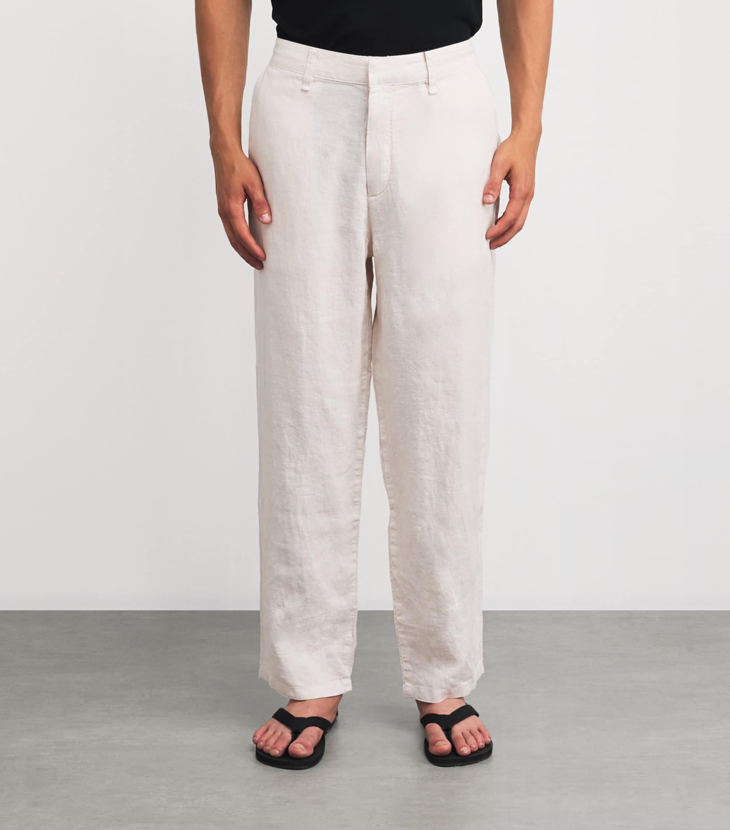 Linen Straight Trousers CHMGR Image 3