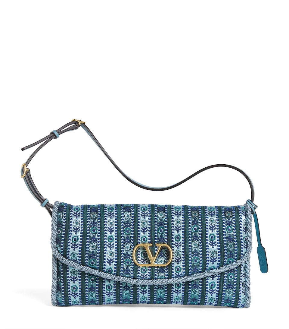 Small Jacquard DeVain Shoulder Bag