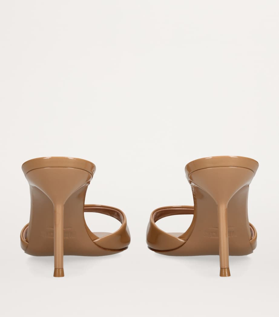 Patent Leather Lidia Mules 70 BEIGE Image 3