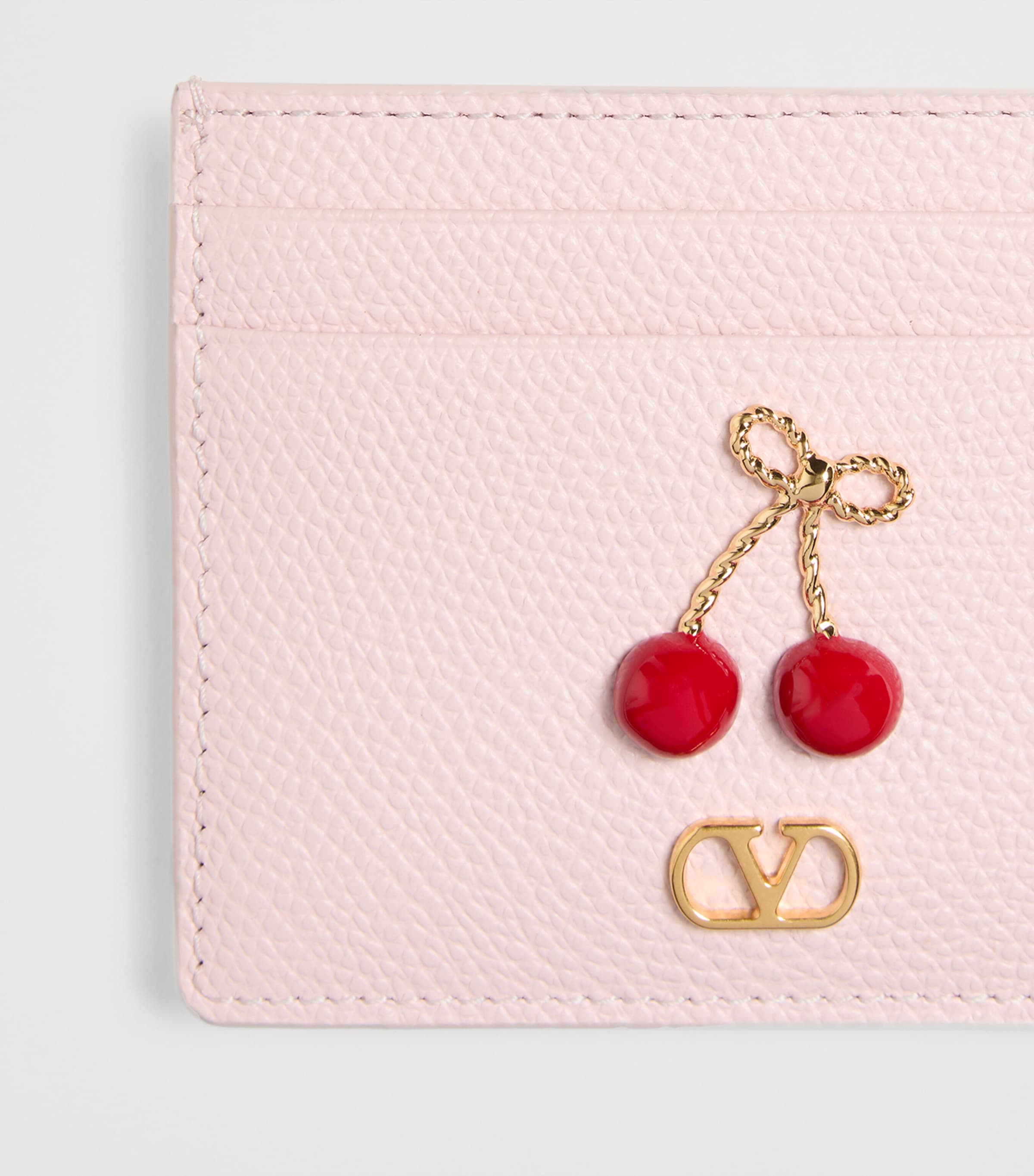 emiri★VALENTINO GARAVANI★ Valentino Garavani Pink VLogo Cherryific Card Holder | Harrods US