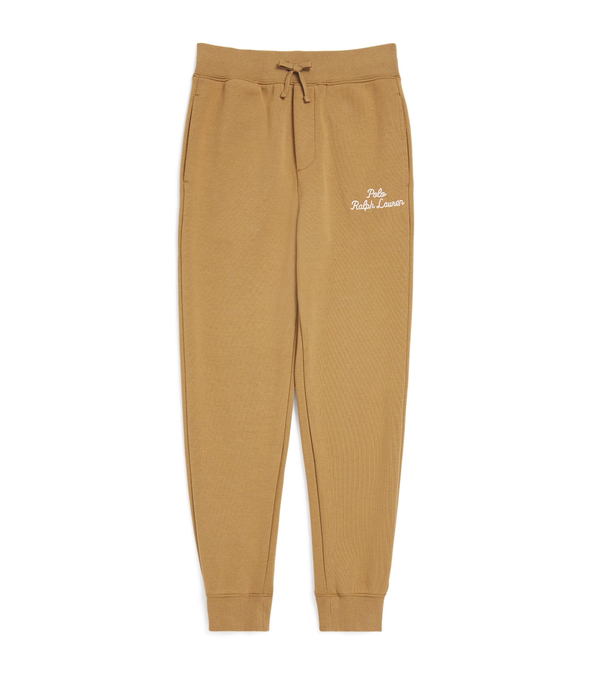 Shop Ralph Lauren Cotton-blend Logo Sweatpants In Brown