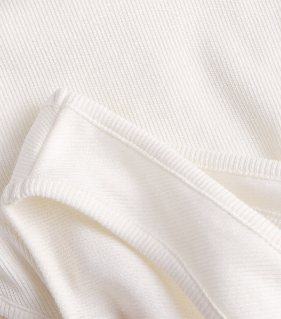 Stretch-Cotton Cut-Out Tank Top WOOL WHITE Image 5