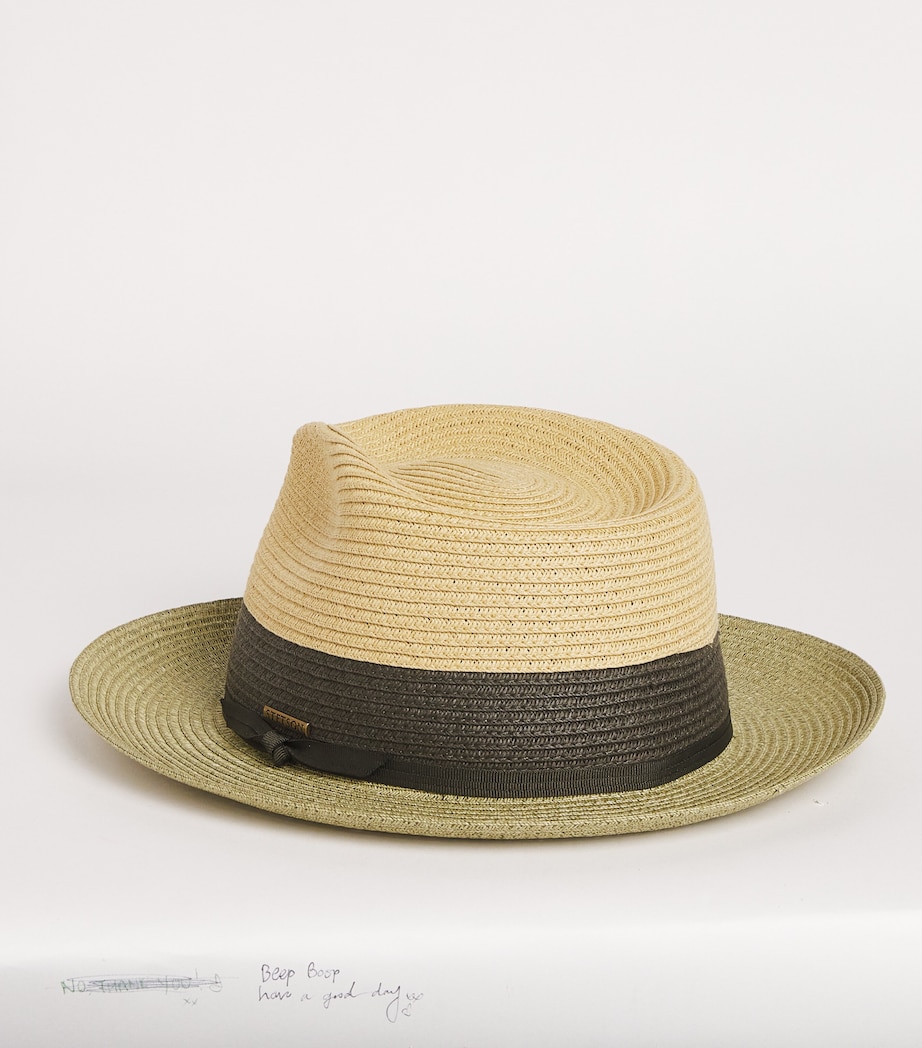 Toyo Fedora Hat 57 - KHAKI - OLIVE Image 3