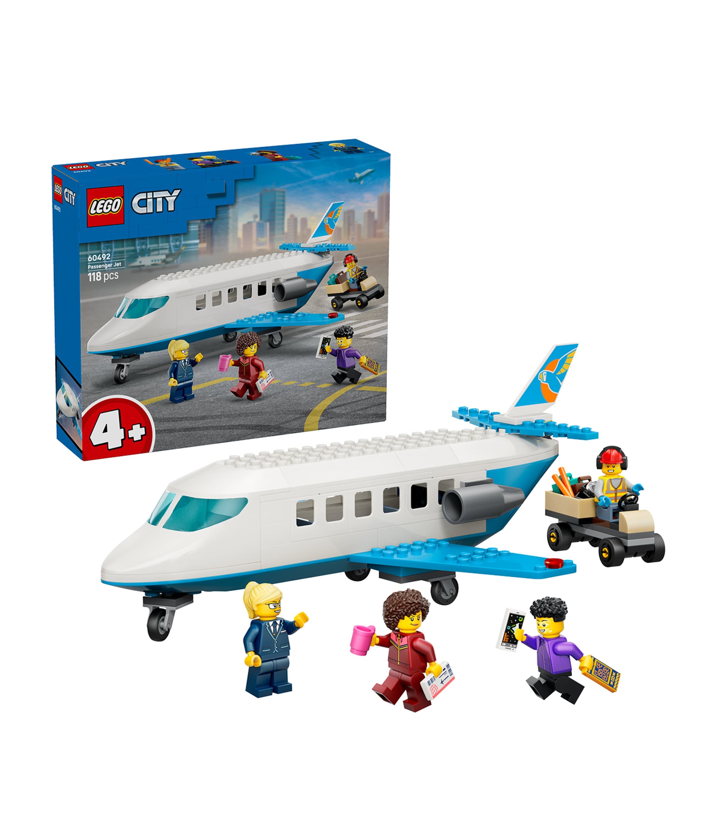 Lego LEGO City Passenger Jet - Plane Building Toy 60492