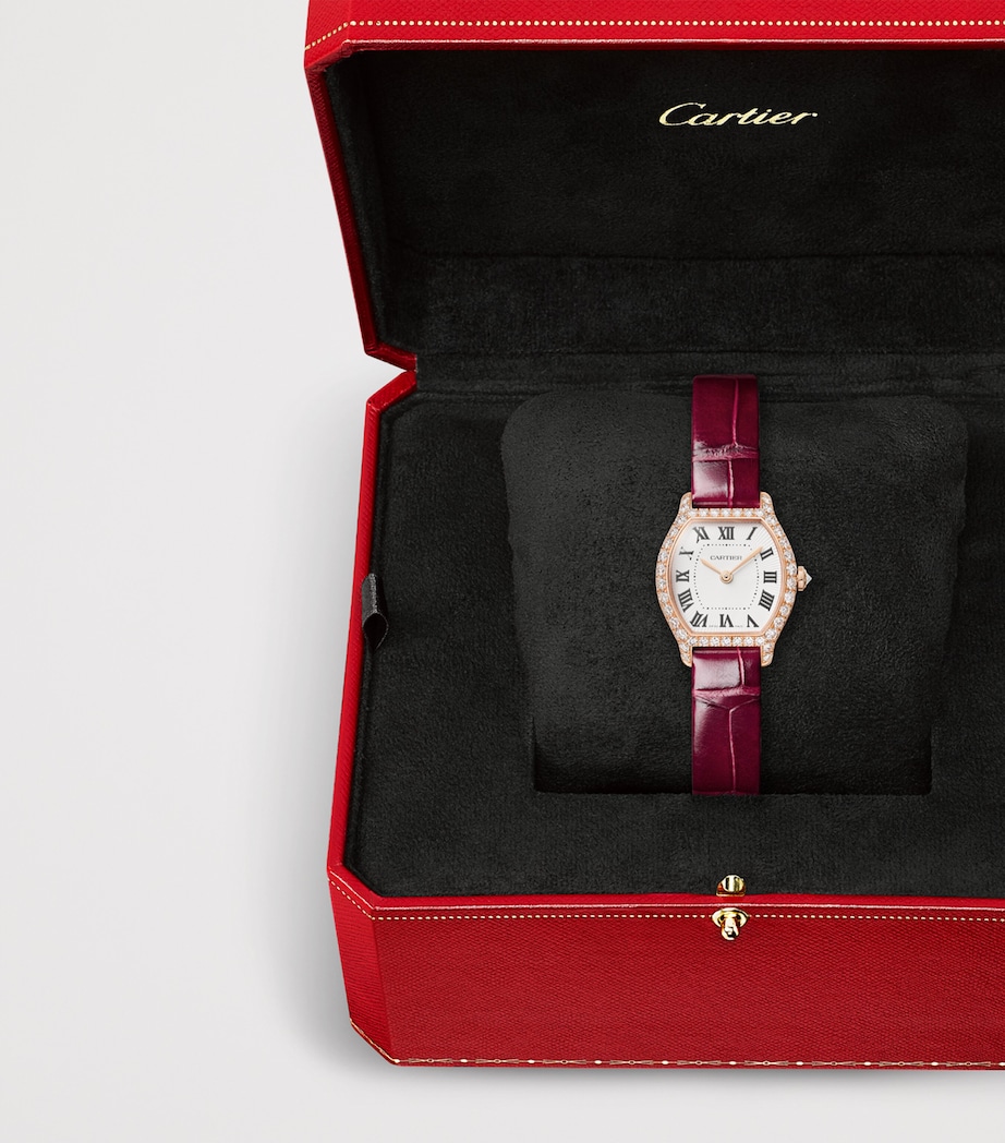 Cartier Rose Gold and Diamond Tortue Watch 20.9mm Rose Gold Image 3