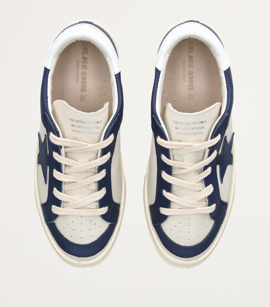 Leather May Sneakers WHITE/NAVY Image 4