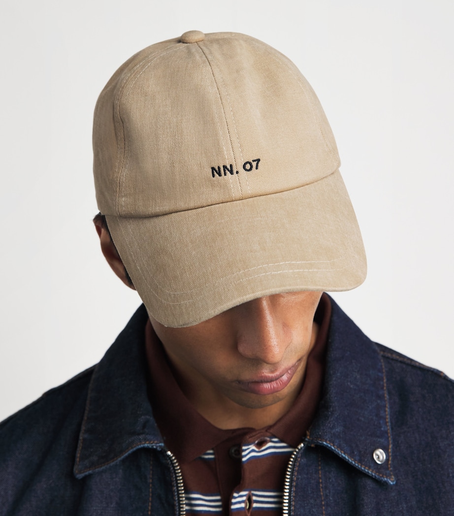 NN07 Cotton Logo Baseball Cap Camel Image 2