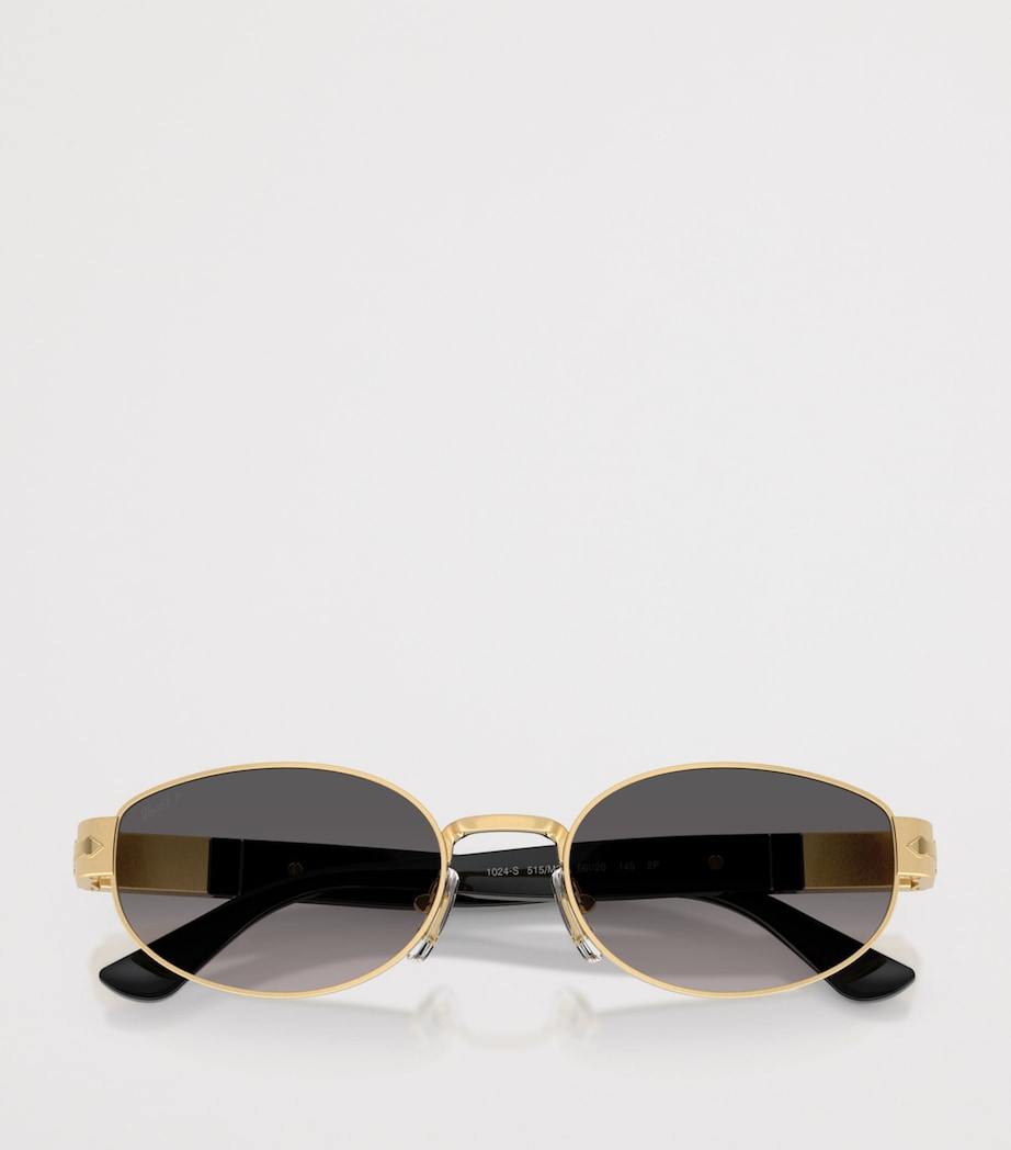 Persol PO1024S Oval Sunglasses Gold Image 4