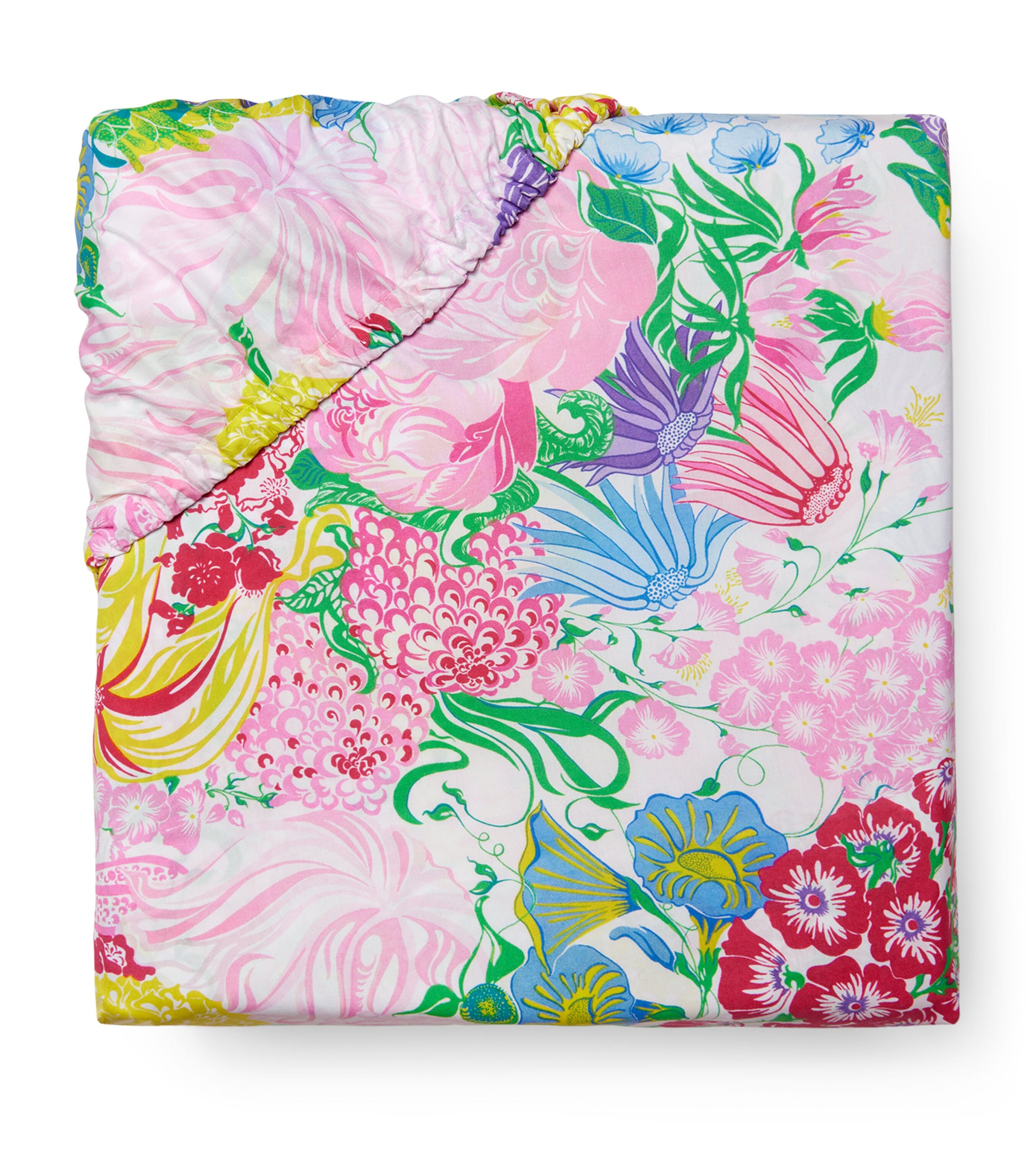 Millefiori Super King Fitted Sheet (180cm x 200cm) PINK Image 1