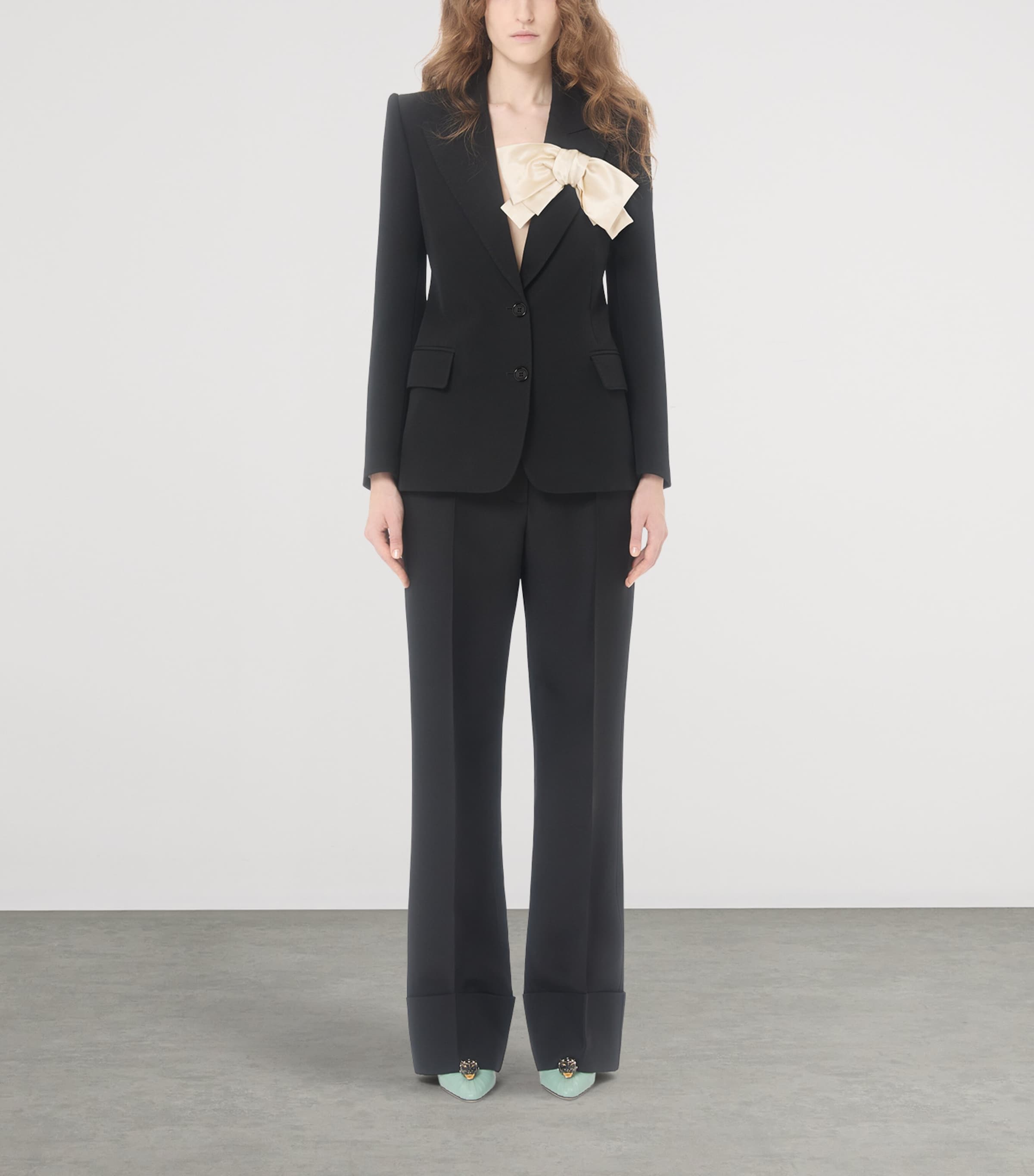 Virgin Wool-Silk Blazer 0NA Image 5