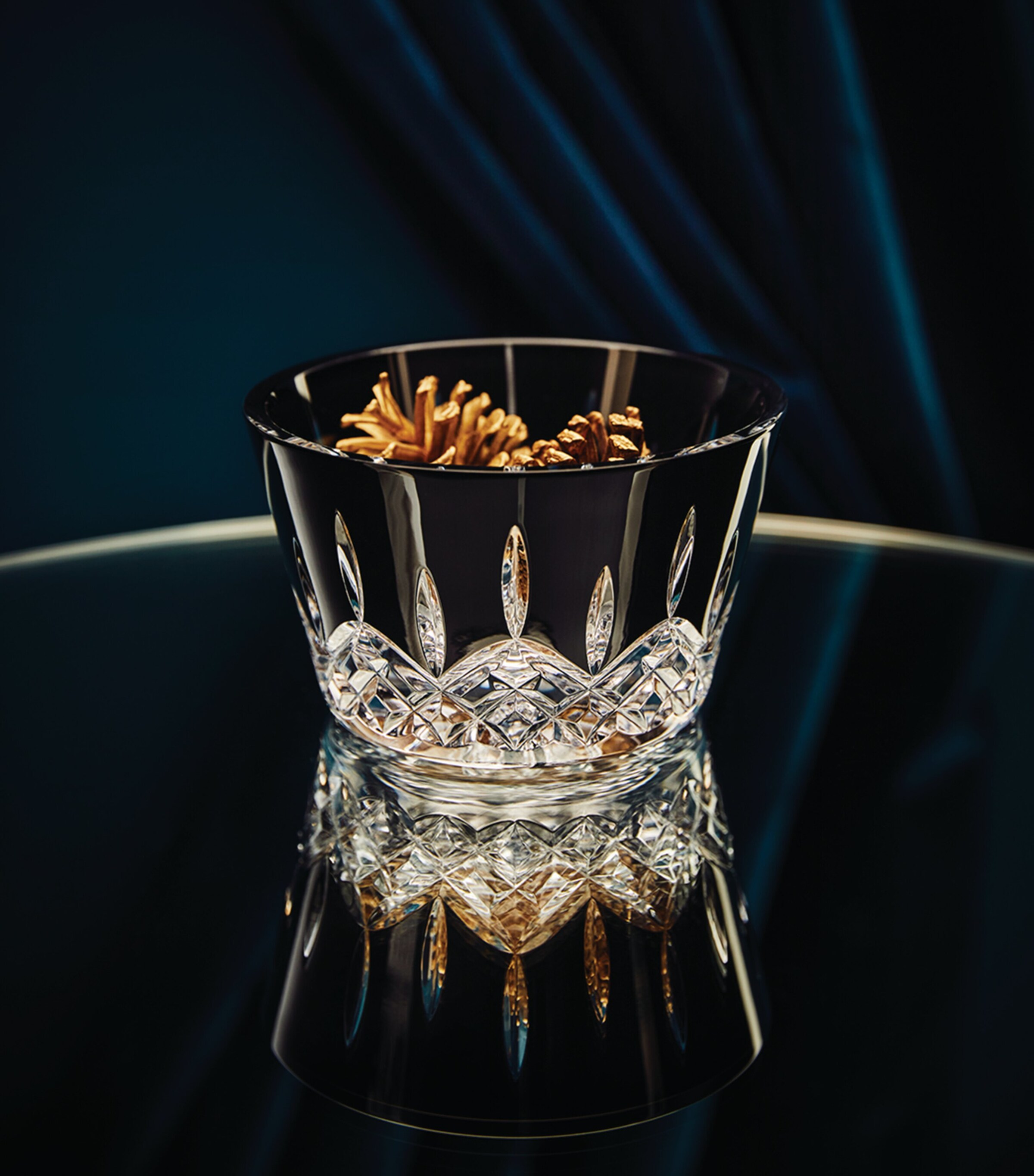 Waterford Lismore Black Crystal Bowl (13.5cm) Black Image 2