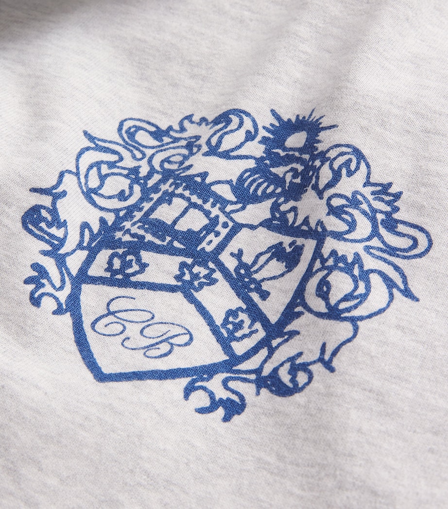 CB TEE SS COLLEGIATE CREST 210 LIGHT GREY MARL Image 5