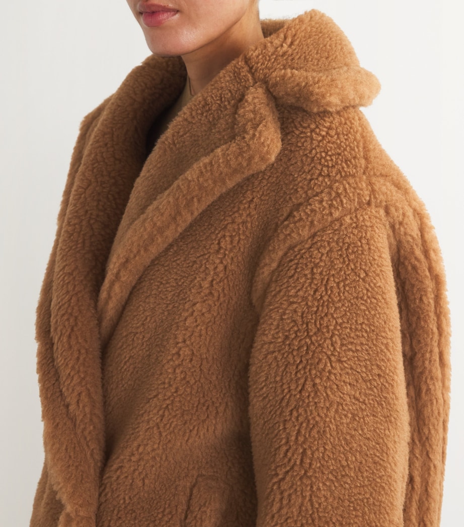 Alpaca-Blend Short Teddy Coat CAMEL Image 6