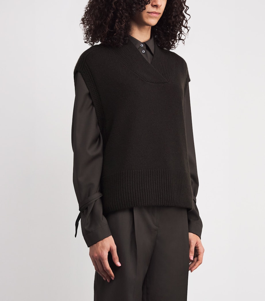 Cashmere Mena Sweater Vest COCOA Image 3