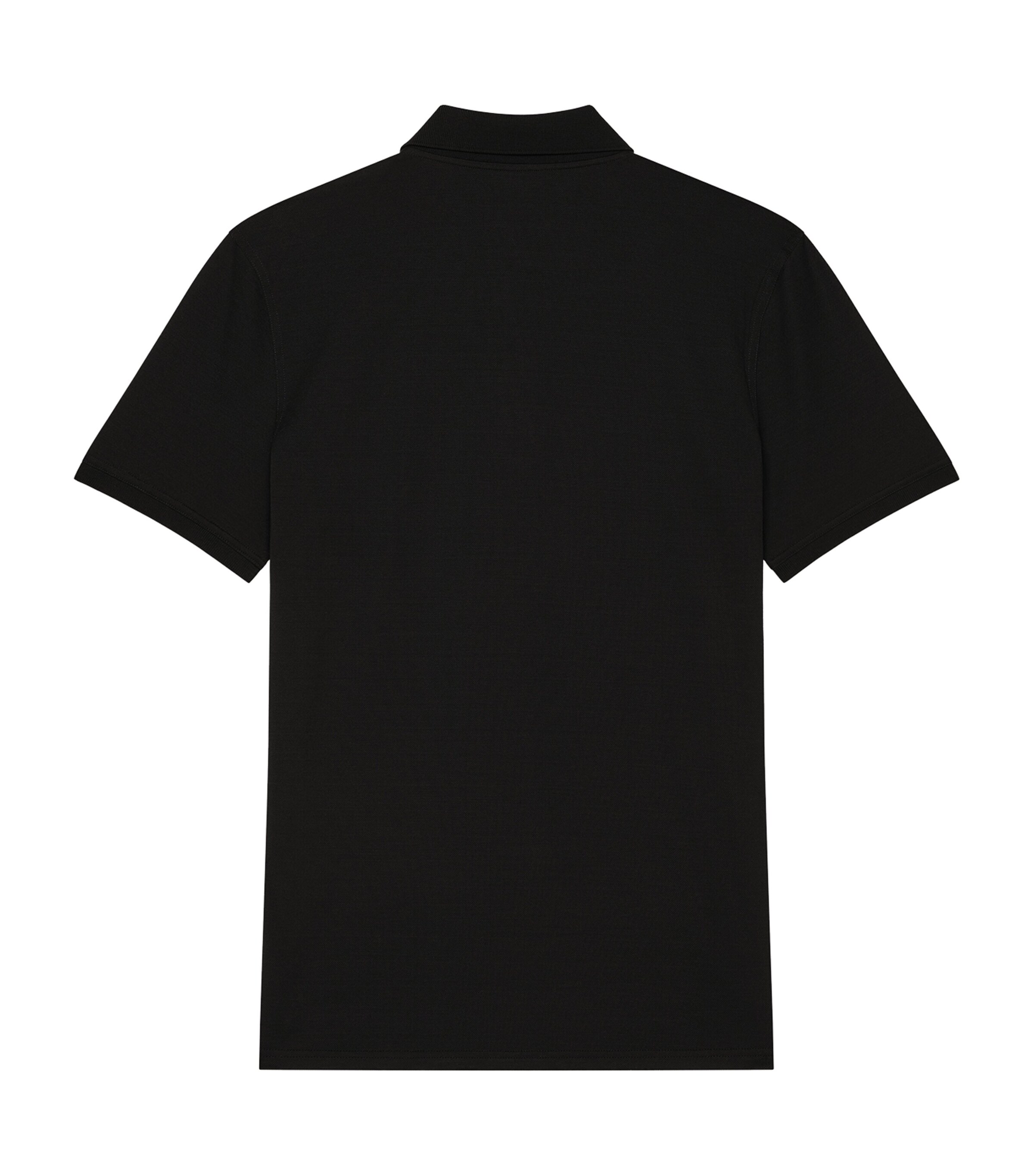 Cotton Logo Polo Shirt BLACK Image 2