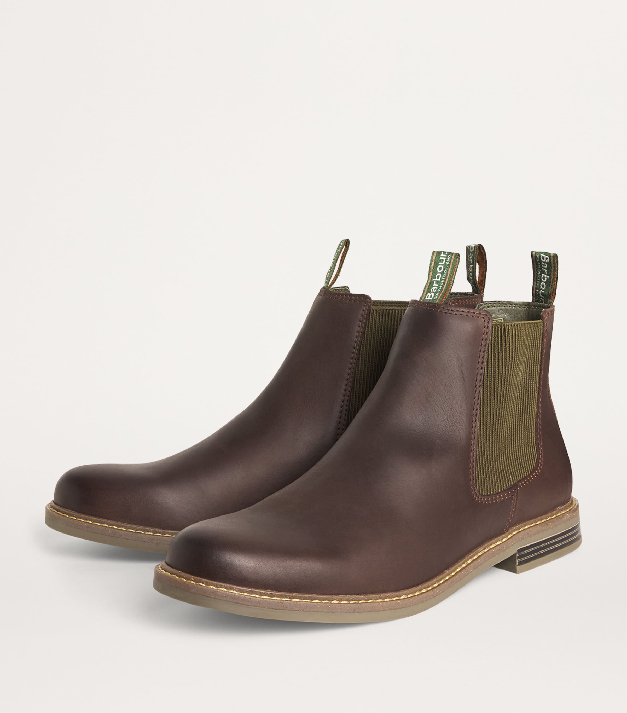 Leather Farsley Chelsea Boots CHOCO Image 3