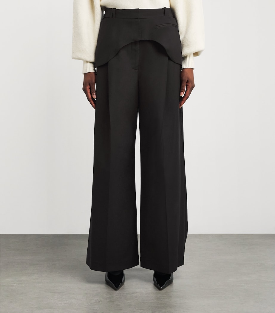 Wool-Blend Natalini Trousers DBLK BLACK Image 3