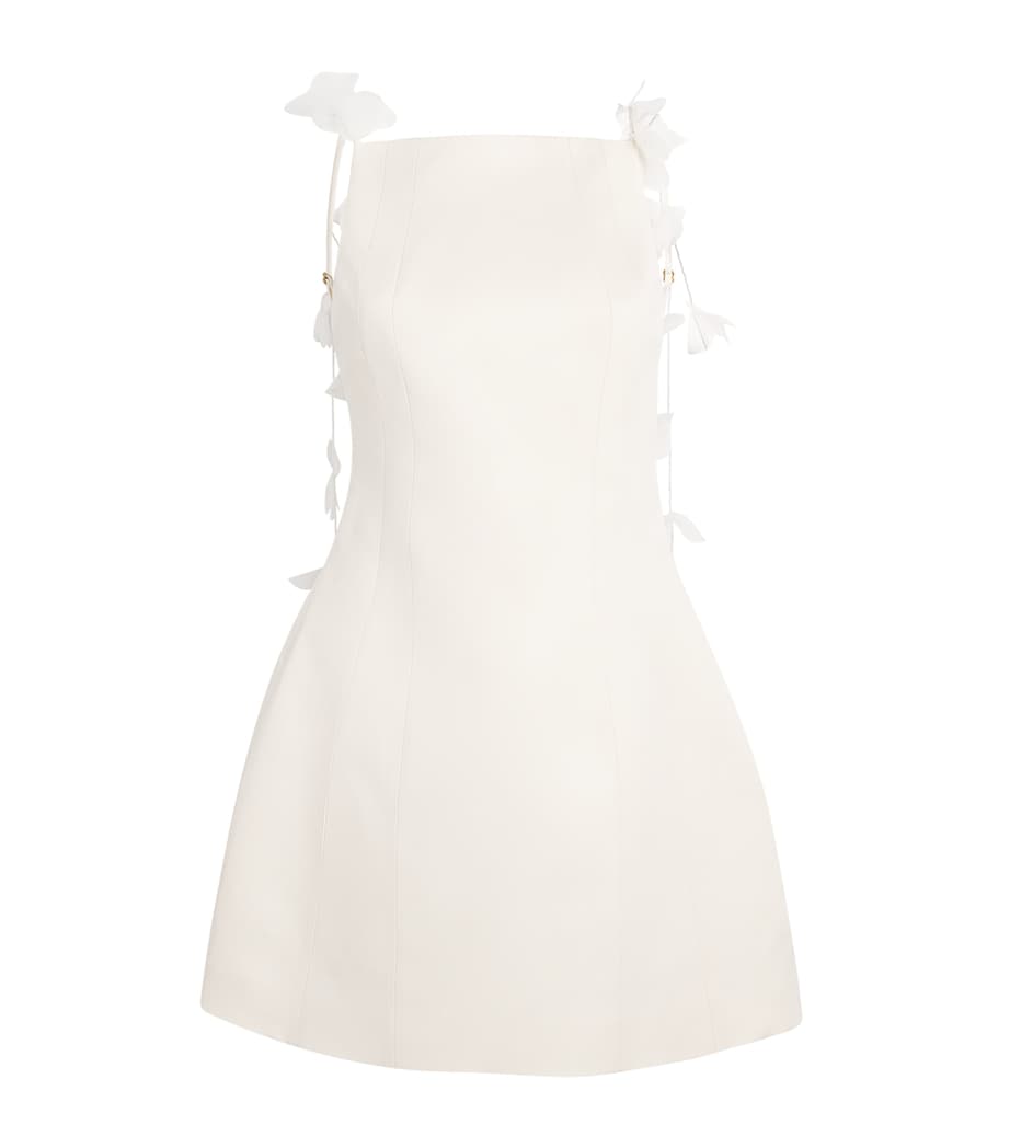 Cult Gaia Womens Wool-Silk Tara Mini Dress Off White Image 1