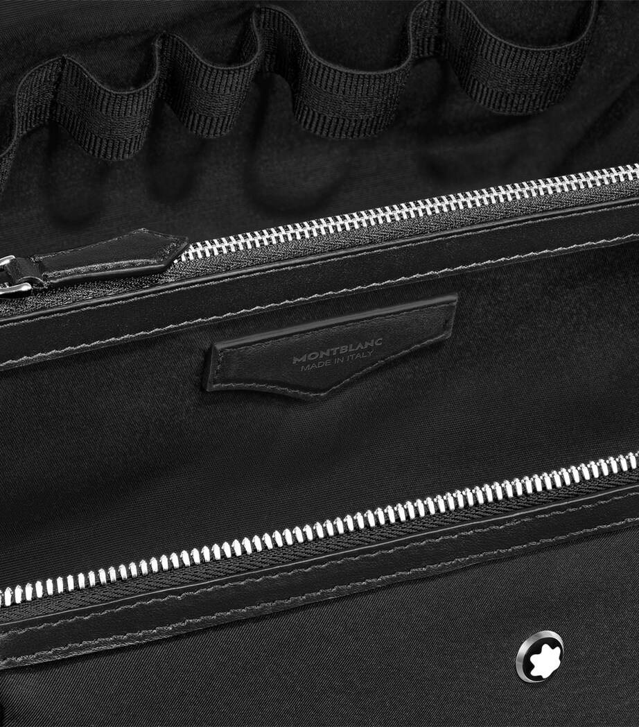 Montblanc Leather-Trim Toiletry Case Black Image 5