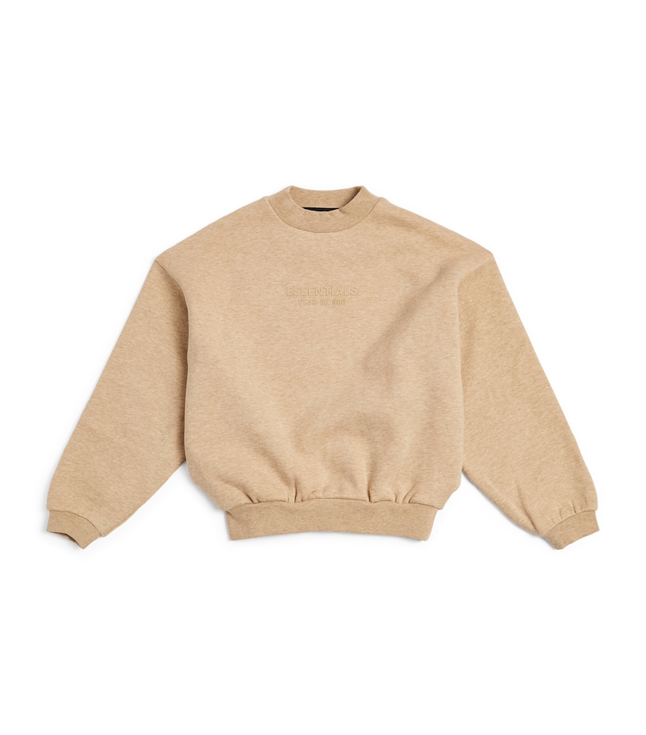Cotton-Blend Logo Sweatshirt (2-16 Years) GOLD HEATHER Image 1