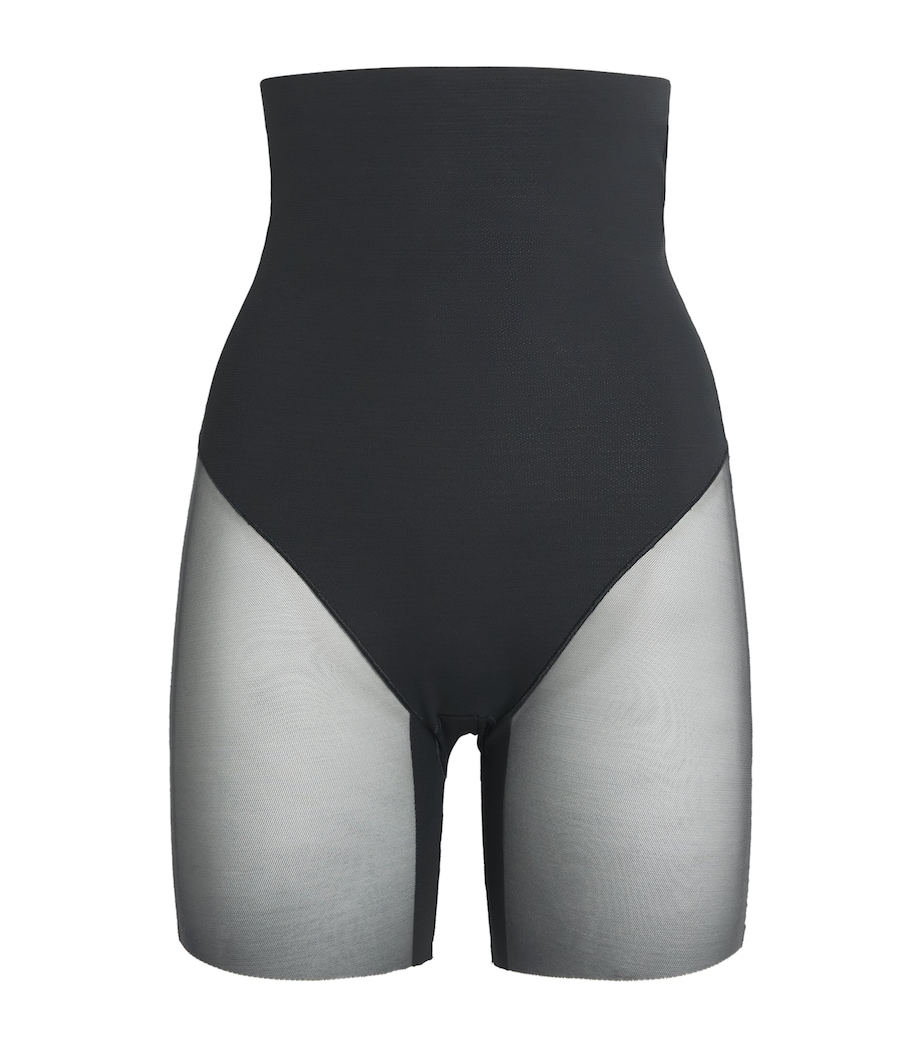 Skims Womens Core Sculpt High-Waist Shorts Onyx Image 1