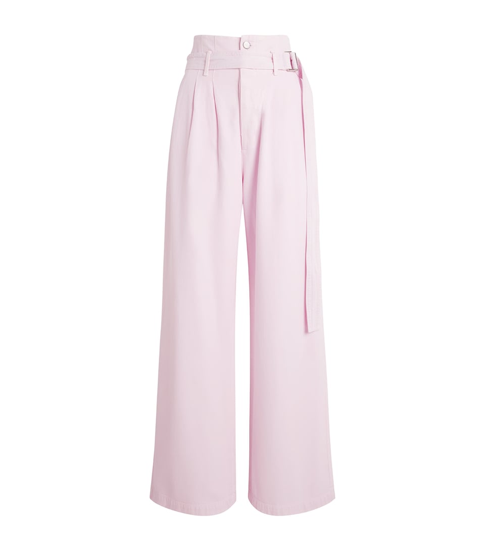 AGOLDE x Maria McManus Corset Wide-Leg Jeans Stne Wsh Powder Pnk