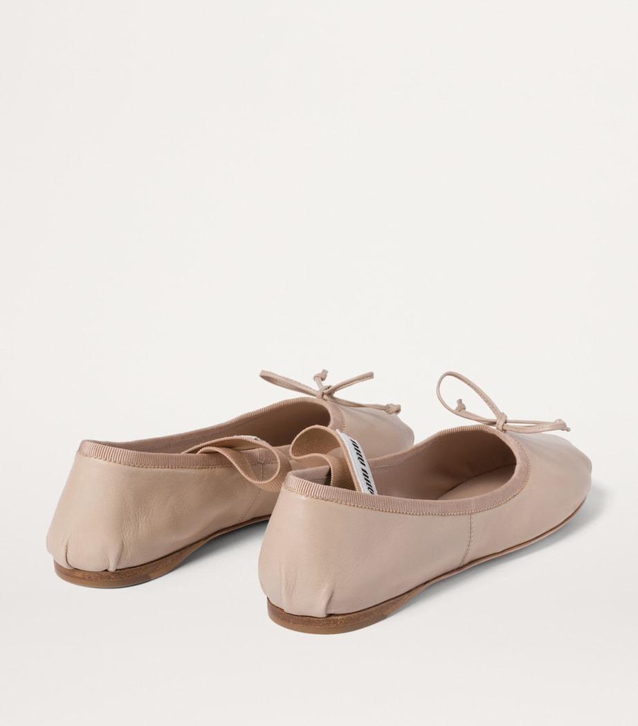 Leather Ballet Flats F0NZ2 Image 3