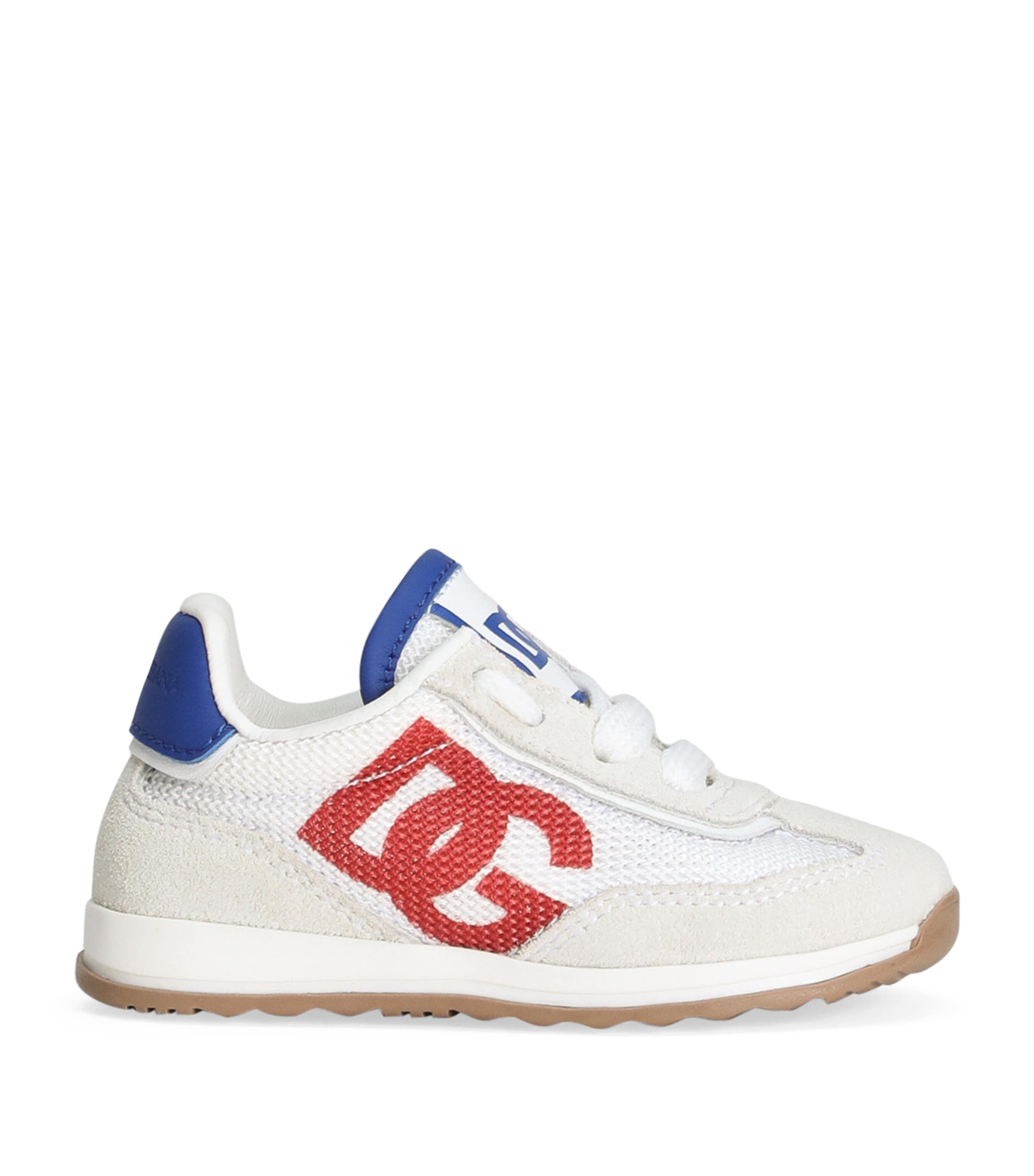 Dolce & Gabbana Dg Cushion Leather-trimmed Sneakers