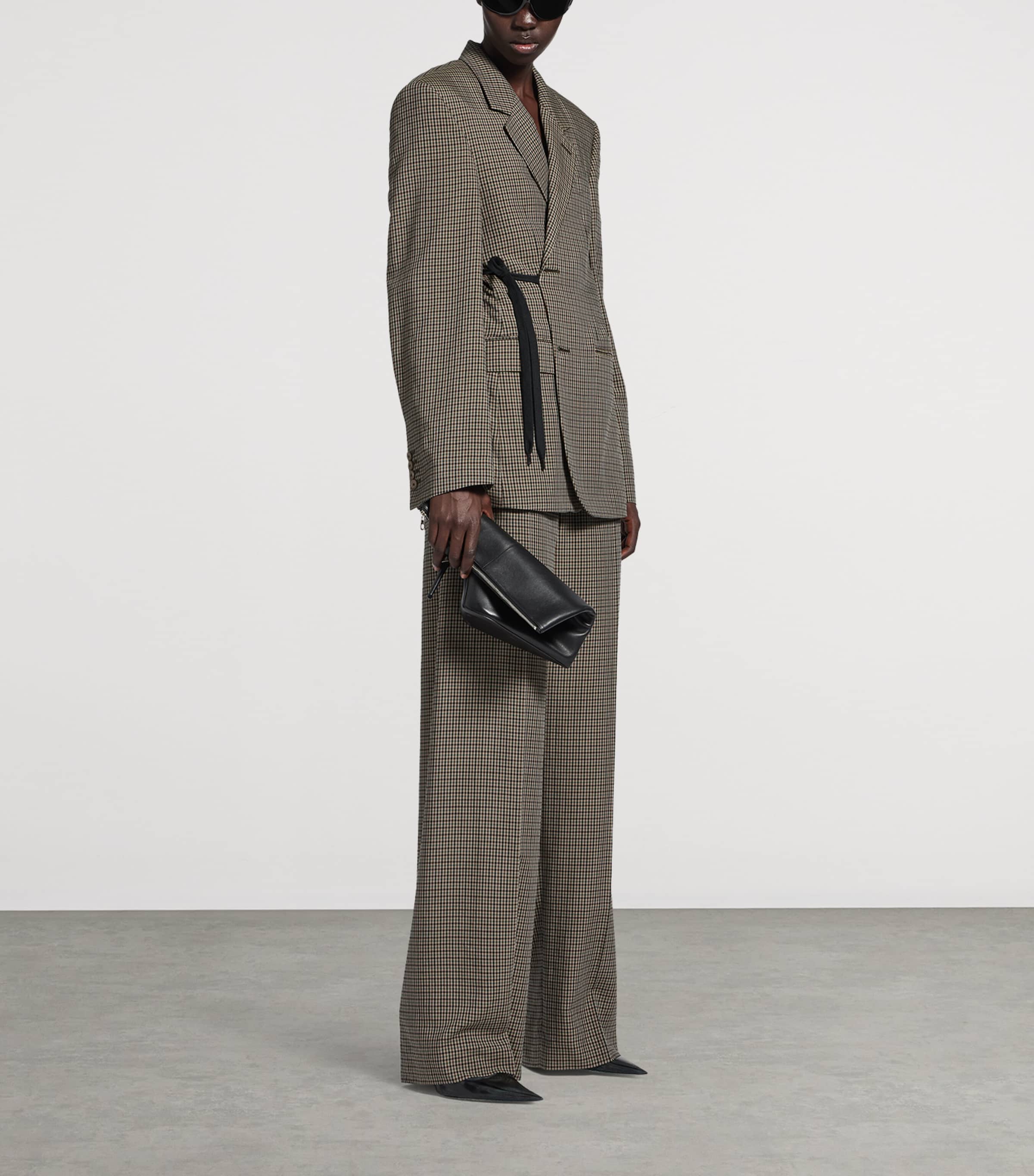 Check Wide-Leg Trousers 2866 Image 2