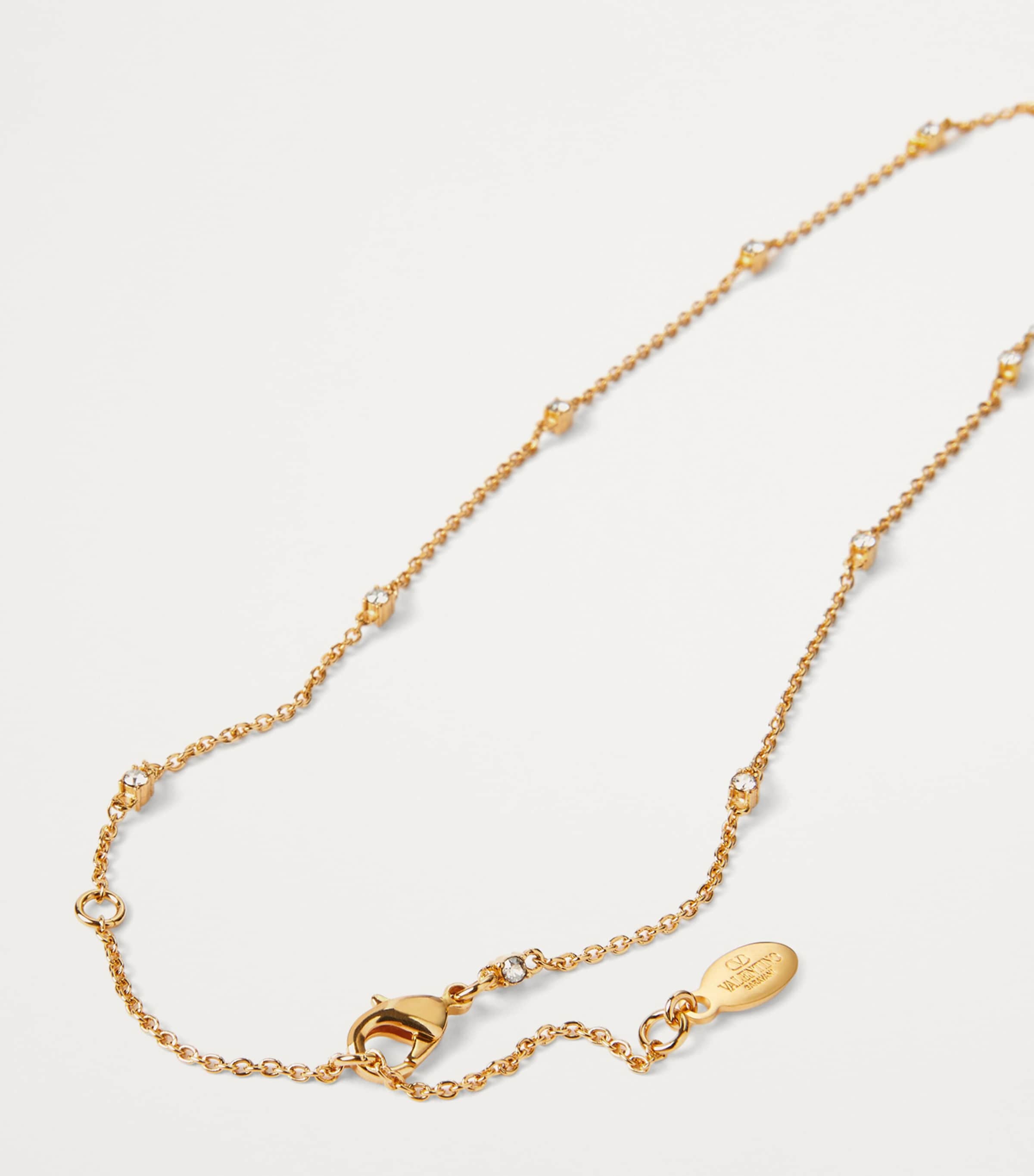 VLogo Crystal-Embellished Necklace MH5 Image 4