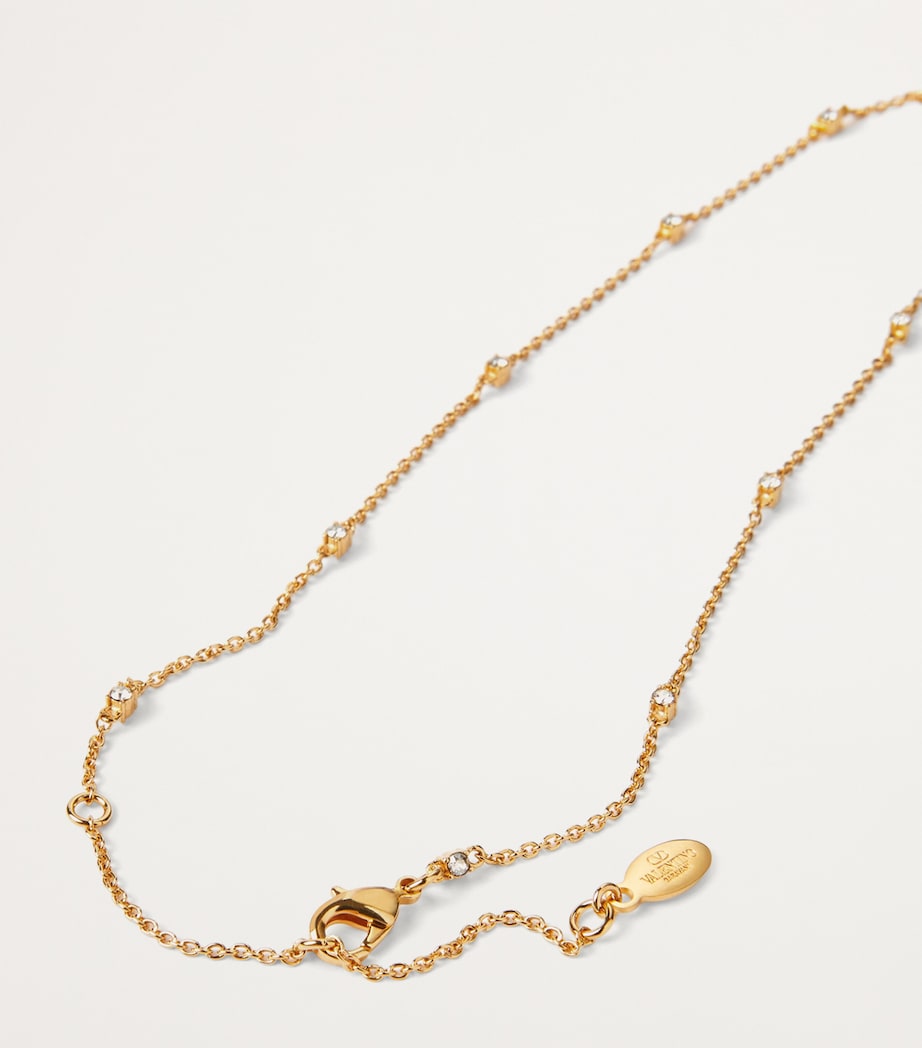 VLogo Crystal-Embellished Necklace MH5 Image 4