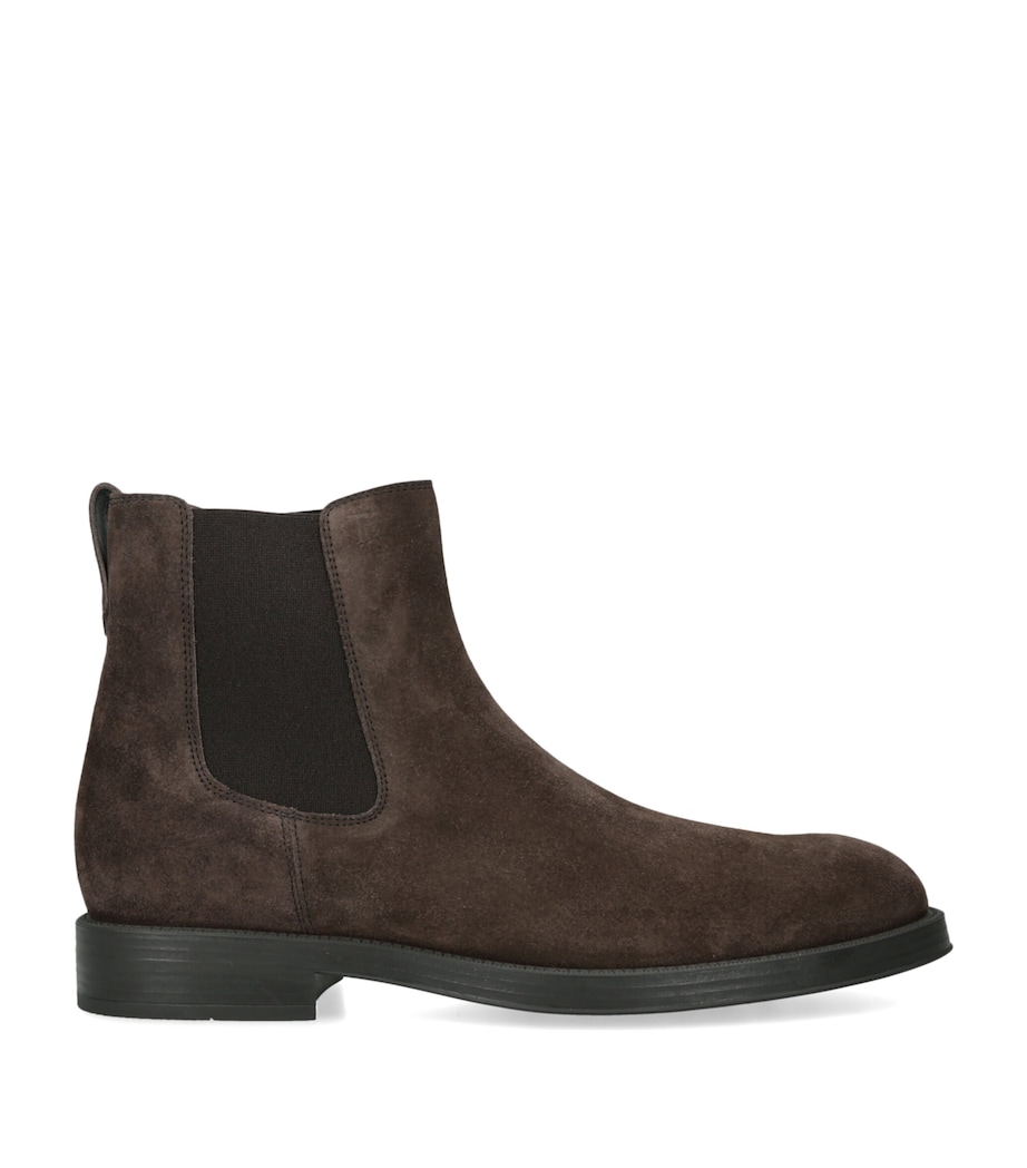 Tod's Suede Stivaletto Chelsea Boots Dark Brown Image 1