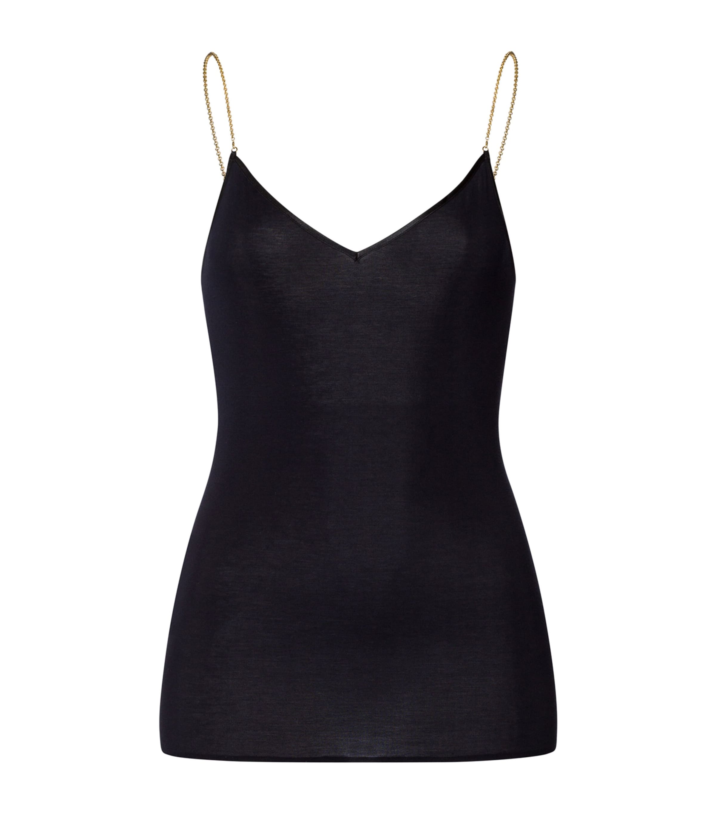 HANRO COTTON SEAMLESS SPAGHETTI TOP
