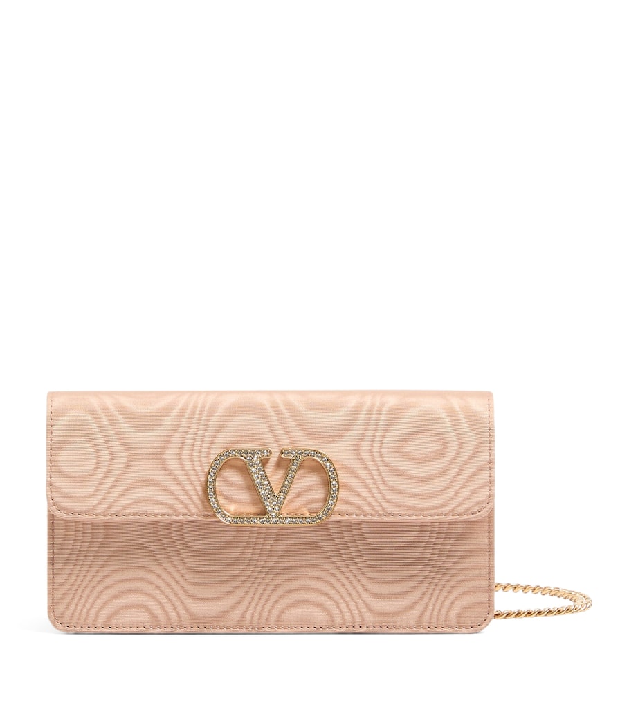 Valentino Garavani Moiré VLogo Signature Chain Wallet Image 1