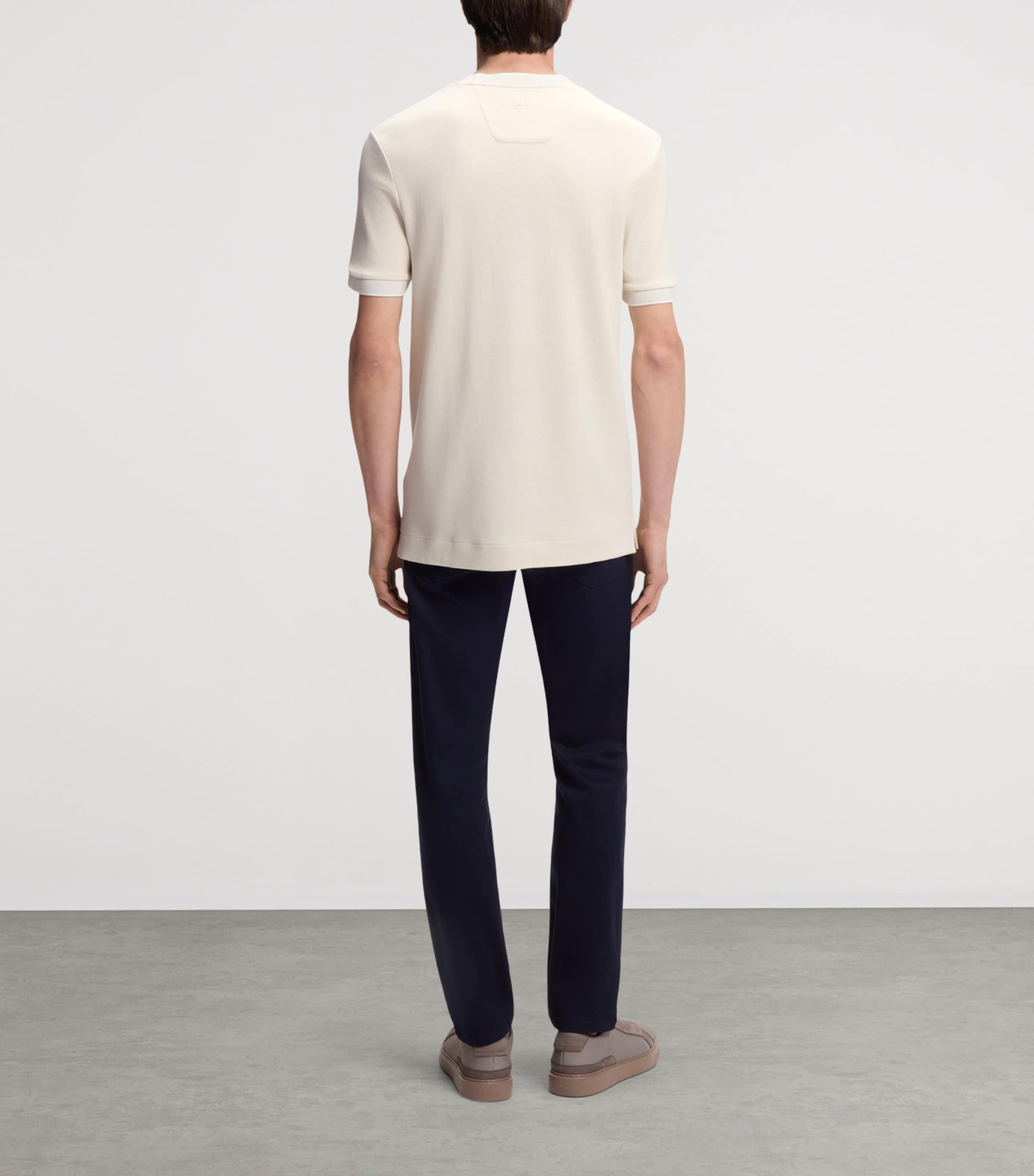 BOSS Mens x Aston Martin Cotton-Wool T-Shirt Image 3