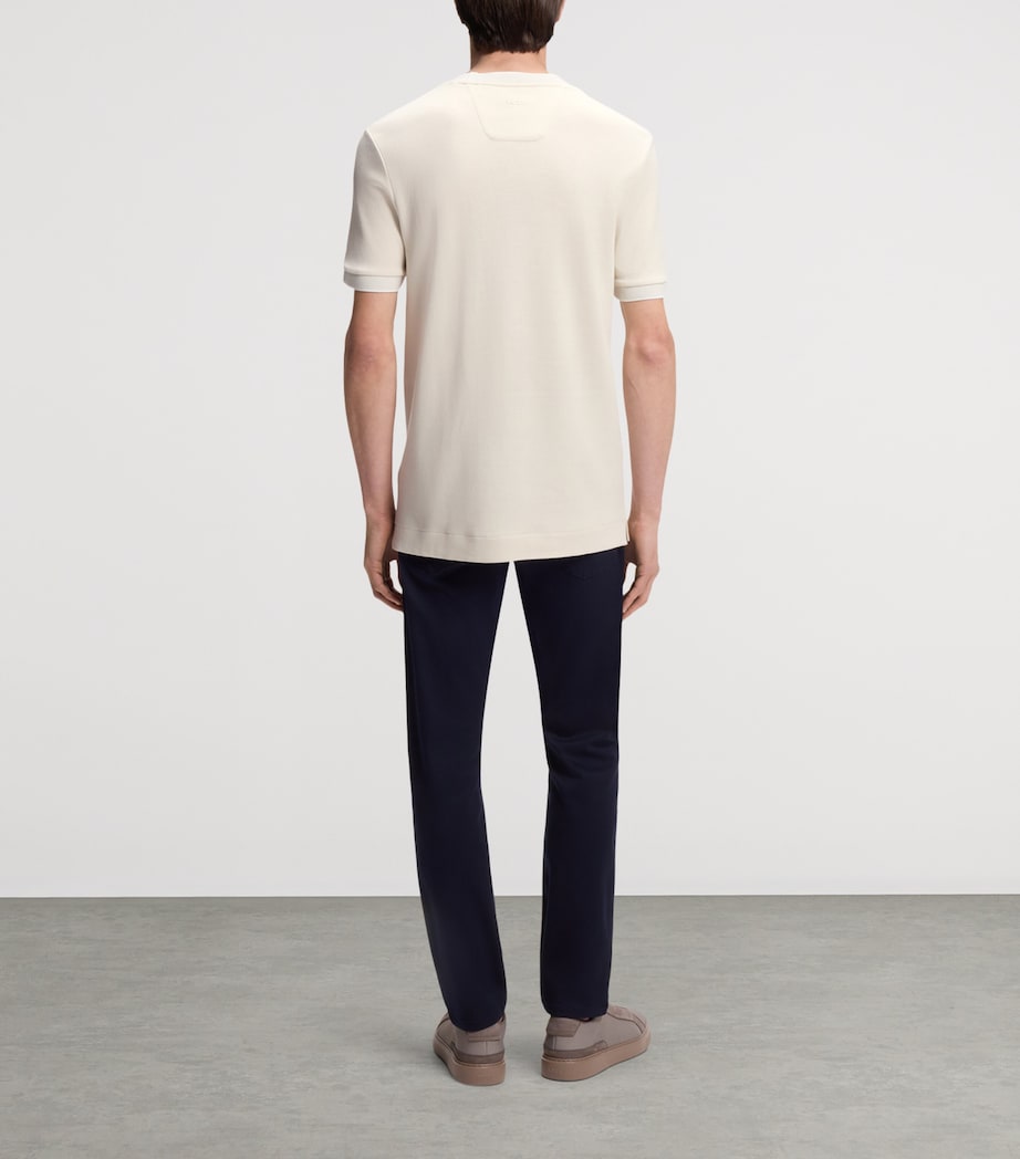 BOSS Mens x Aston Martin Cotton-Wool T-Shirt Image 3