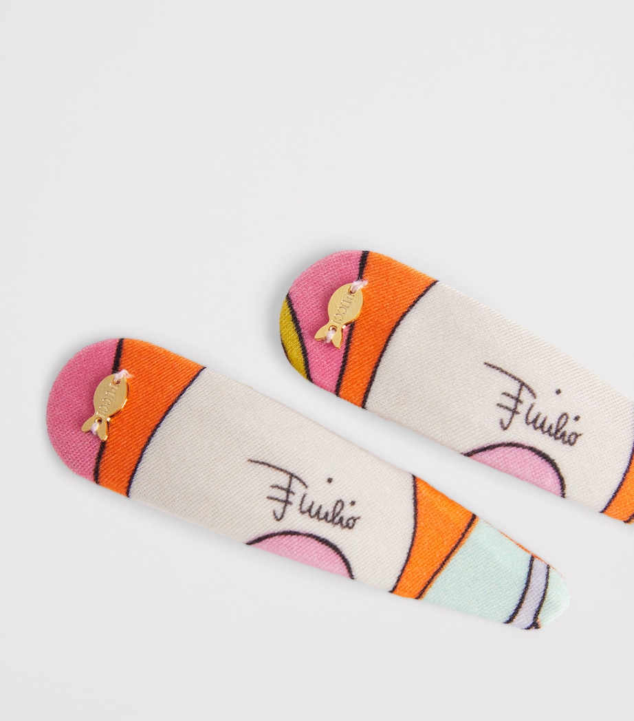 PUCCI Printed Hair Clips (Set of 2) Image 3