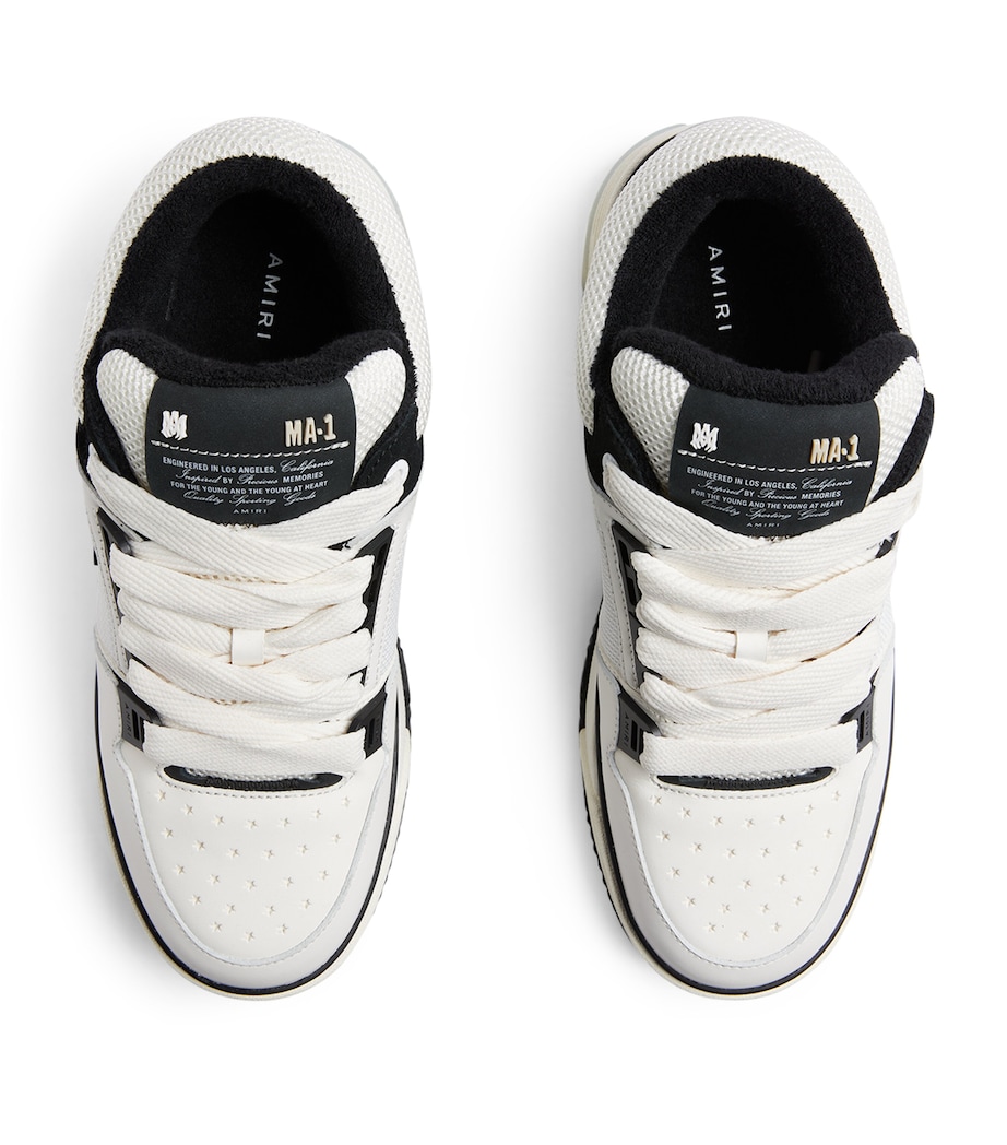 Leather MA-1 Sneakers 111-WHITE/BLACK Image 2