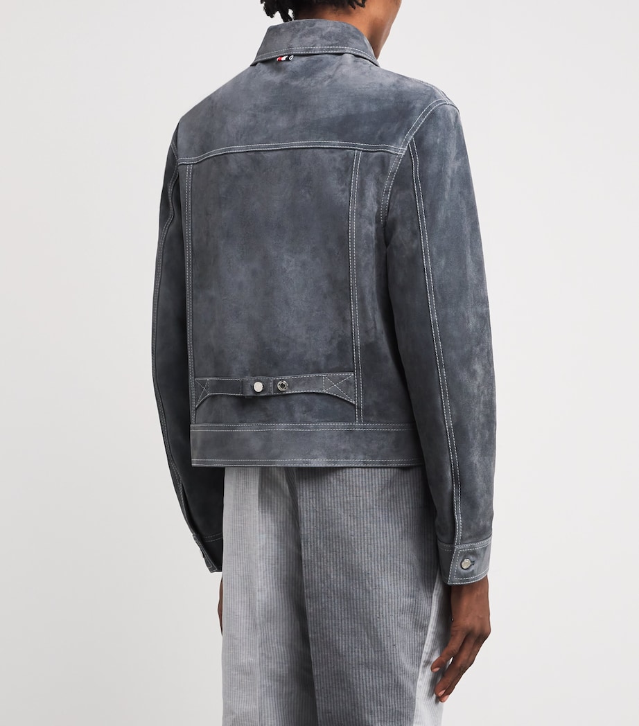 Suede Backstrap Utility Jacket SILVER Image 4