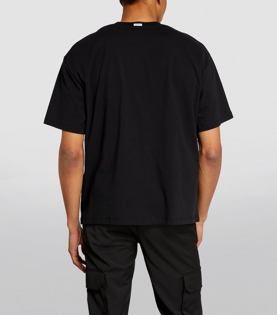 Cotton T-Shirt BLACK Image 4