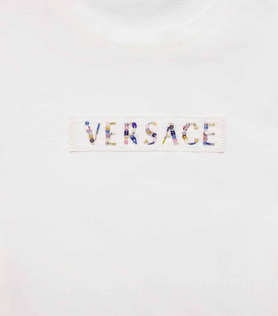 Versace Kids Beaded Logo T-Shirt (4-14 Years) Image 3