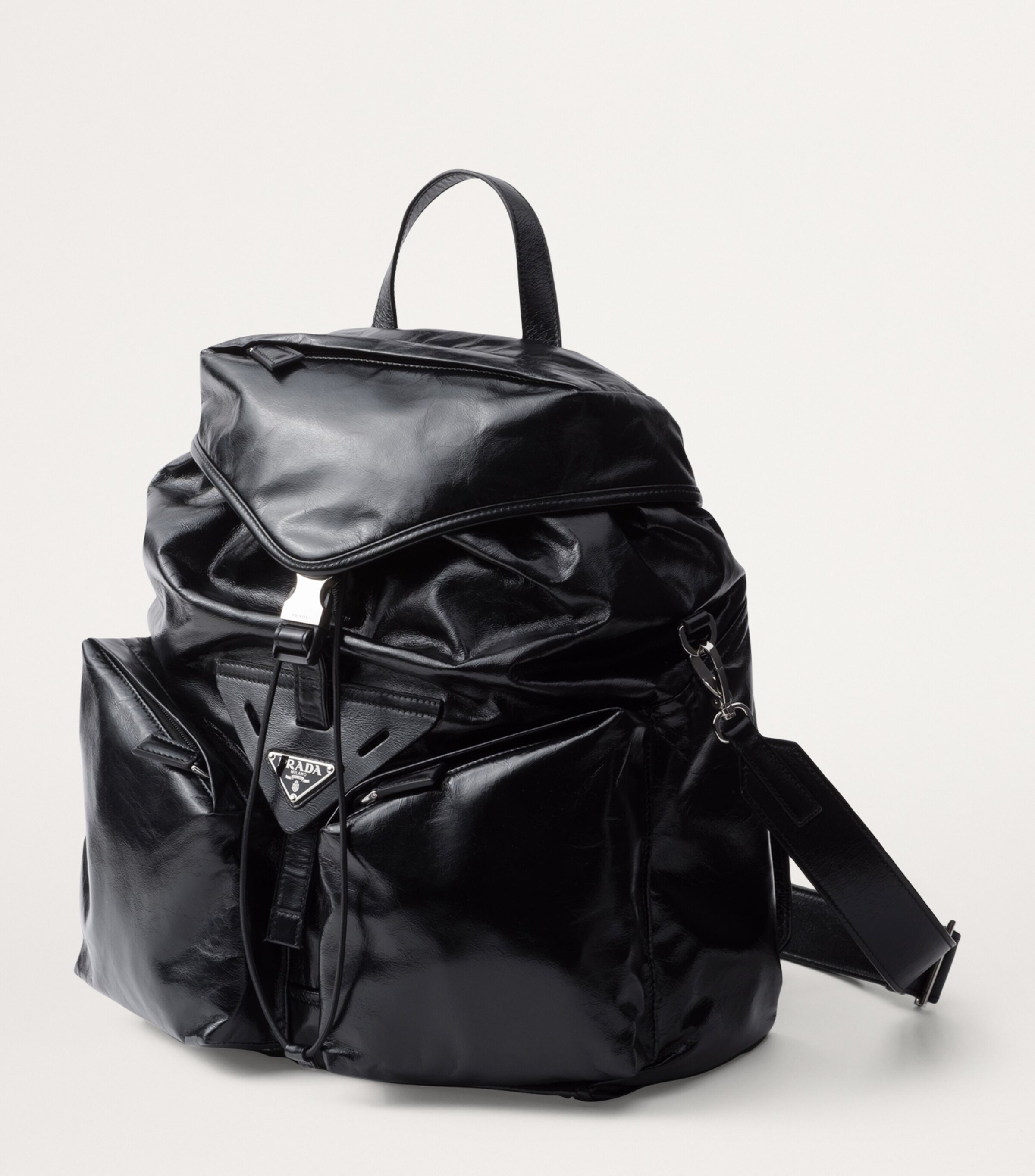 Leather Triangle Backpack F0002 Image 2