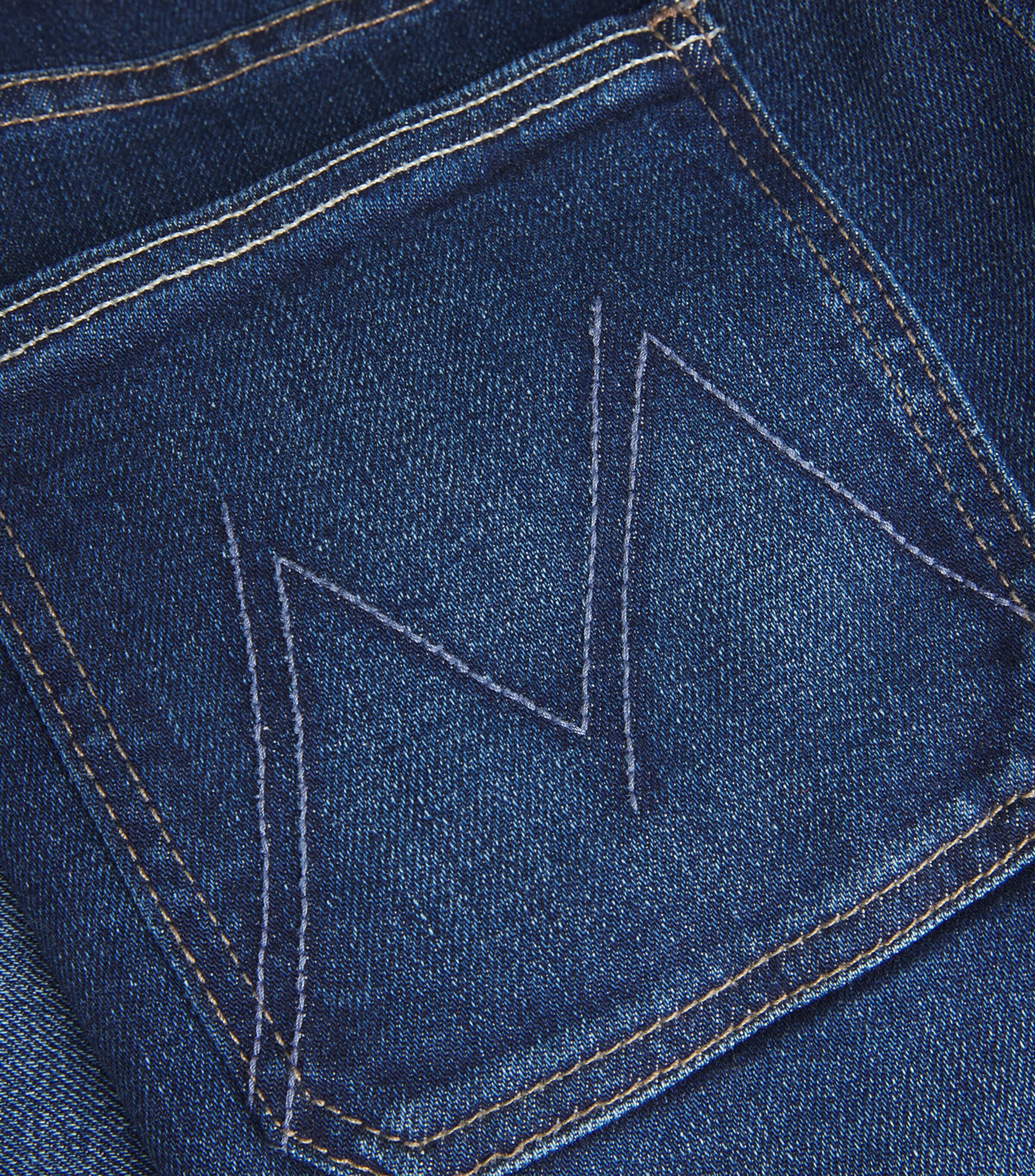 MOTHER Womens Patch Pocket Rambler Zip Straight Jeans These Boots Mde Wlki Image 5