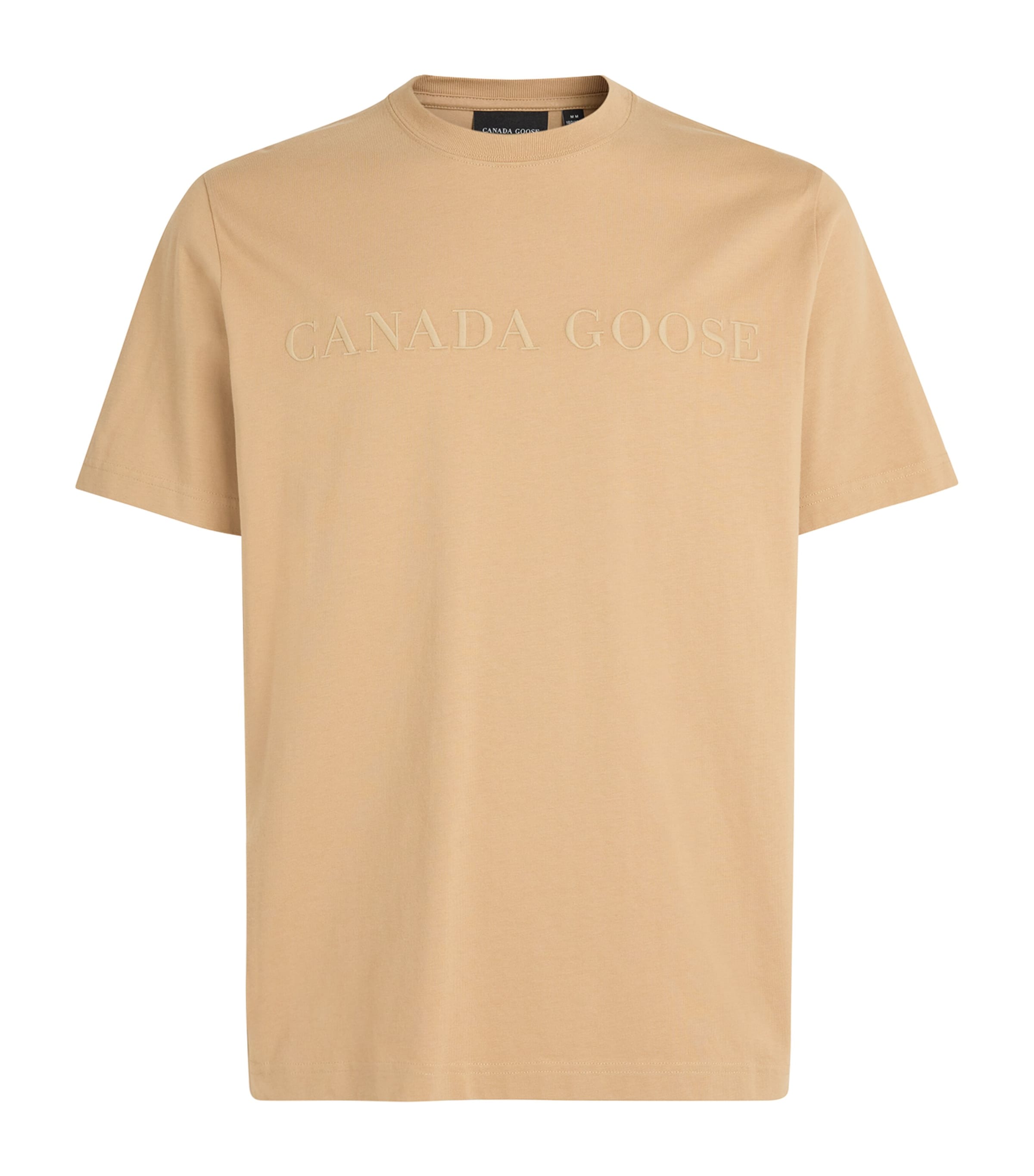 Canada Goose Mens Organic Cotton Vantage T-Shirt Ecru Beige Image 1