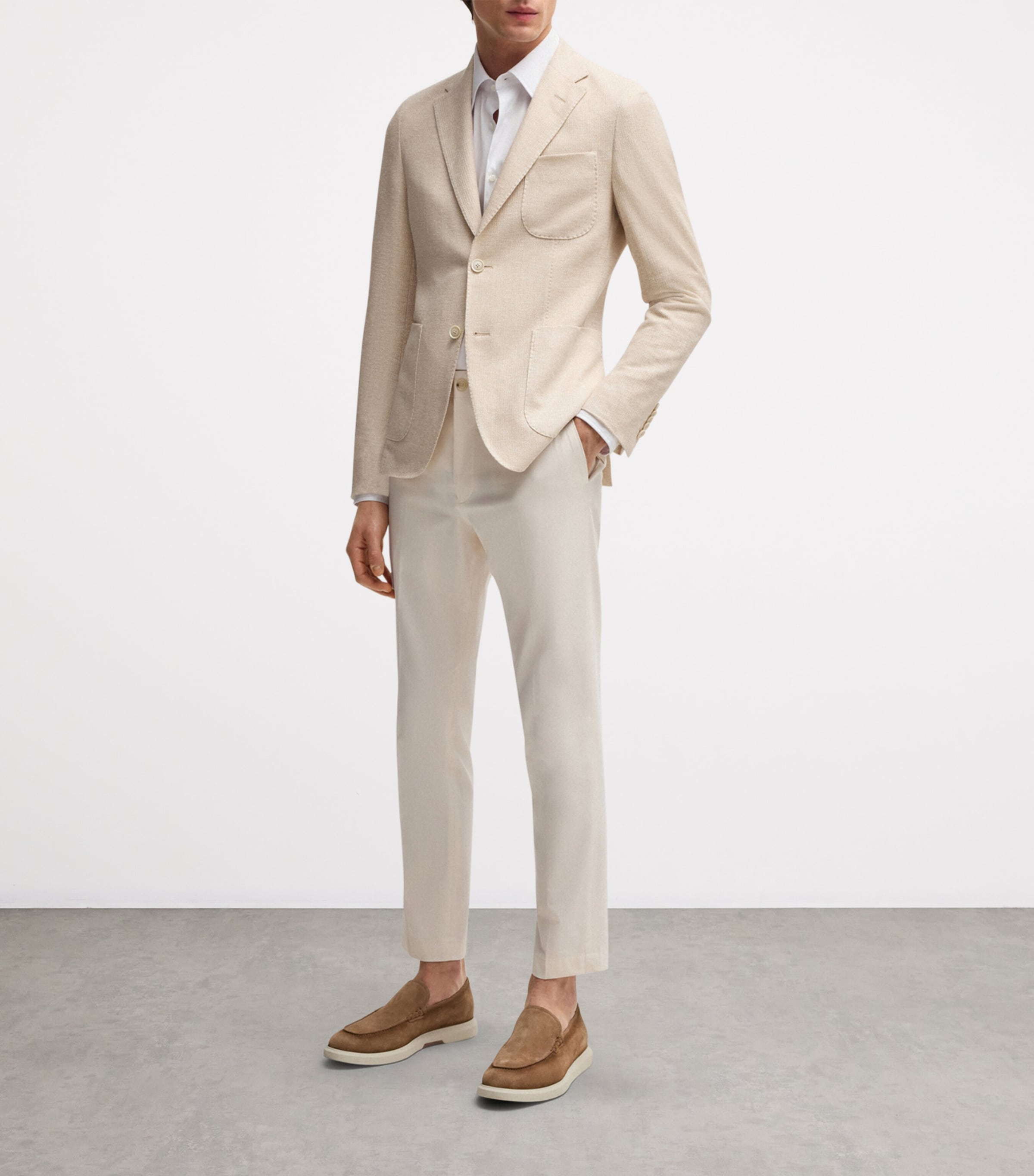 Linen-Cotton Slim Blazer 119 Image 6