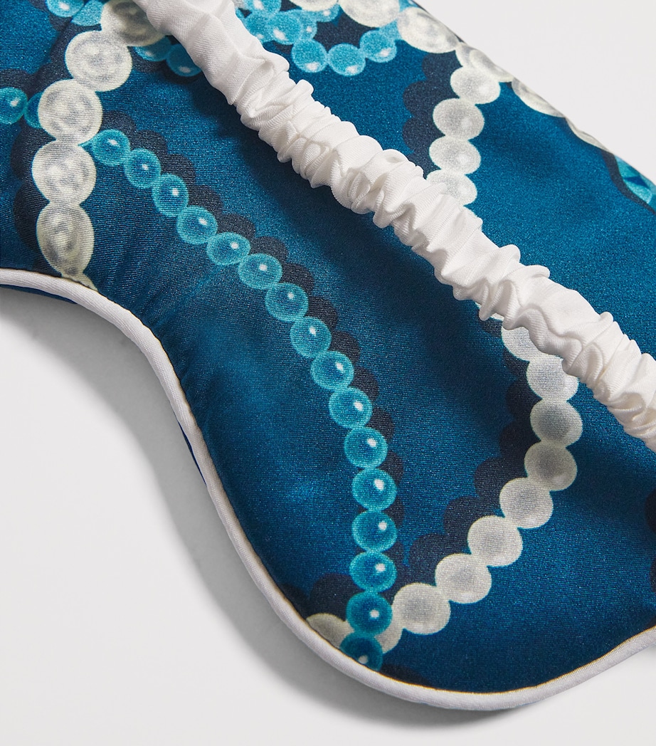 Silk Pearls Audrey Eye Mask PERIWINKLE Image 4