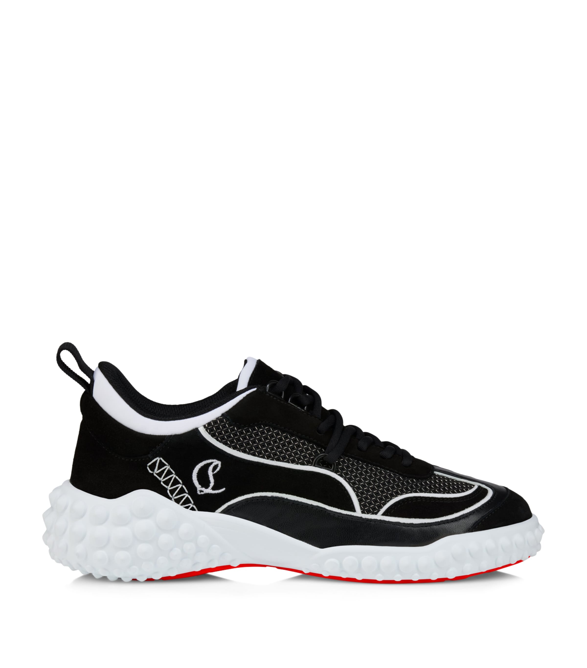 Christian Louboutin Mara Embroidered Sneakers Image 1